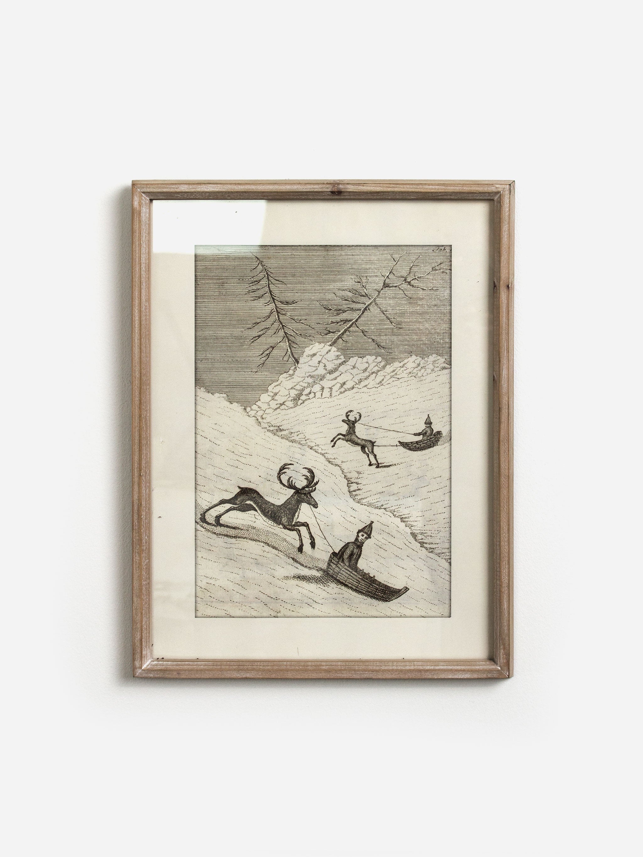 Reindeer Sleigh Wall Art