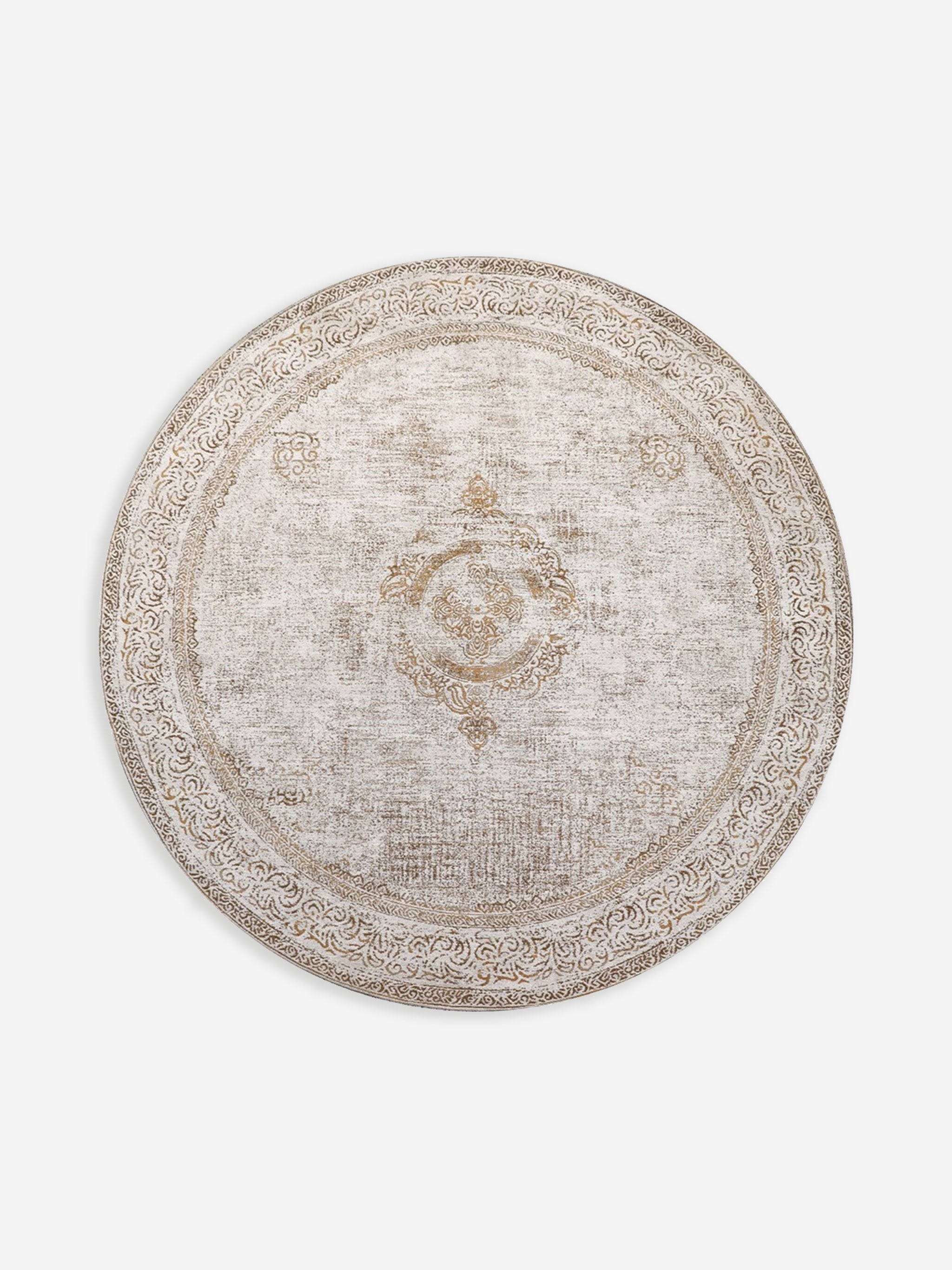 Adonis Divine Honey Round Rug