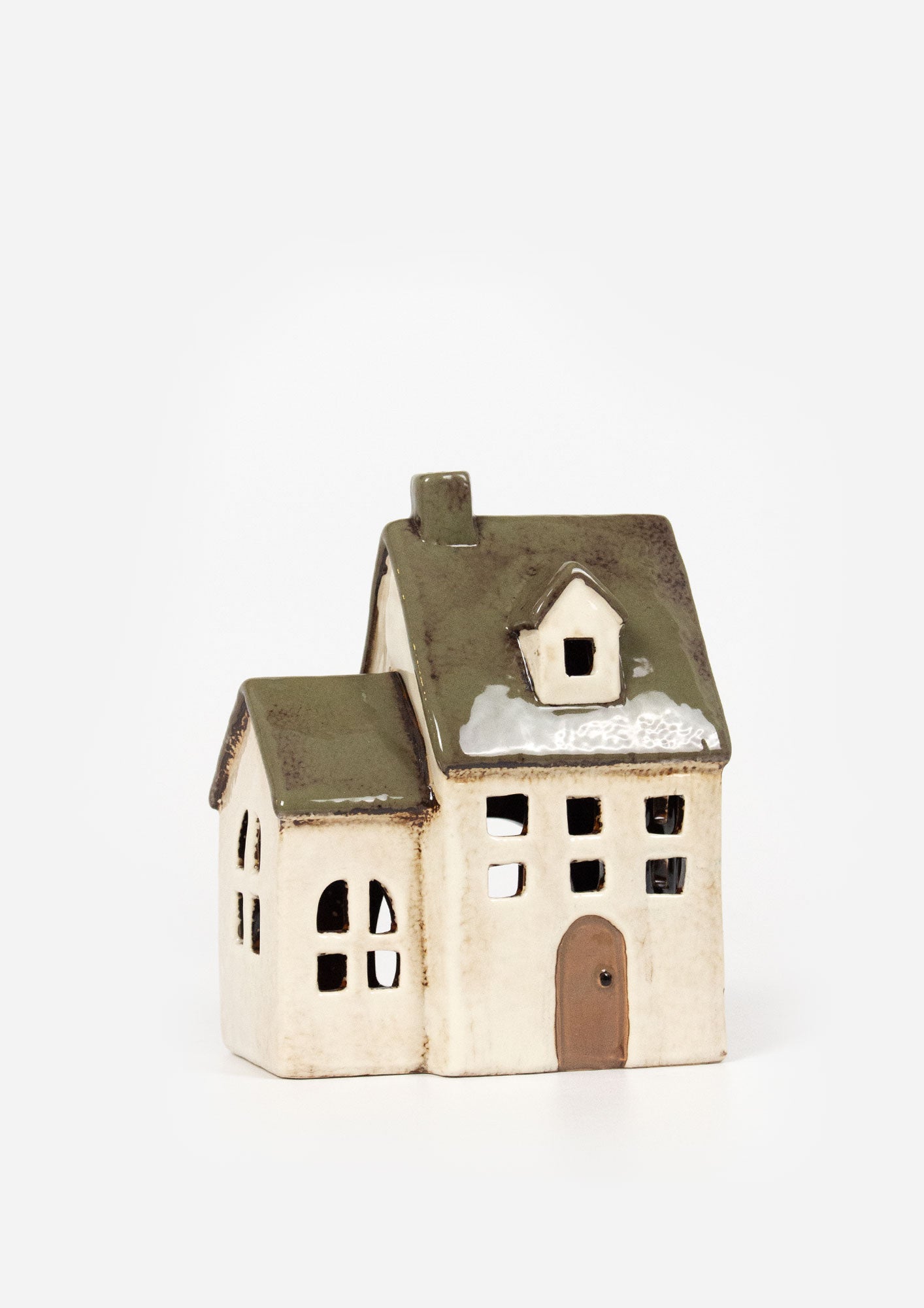 Alsace Olive Green Tea Light Chapel