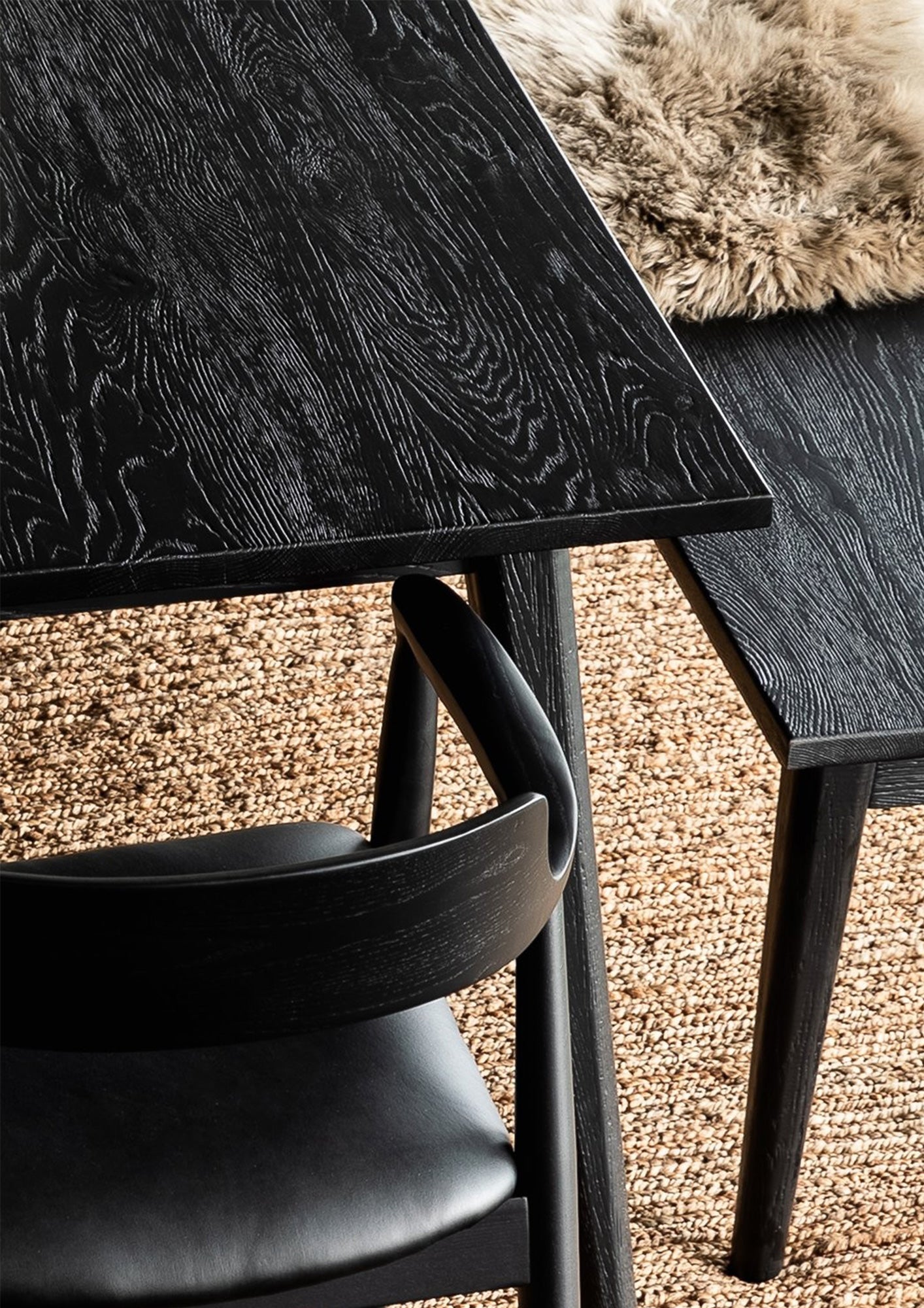 Astrid Black Dining Table