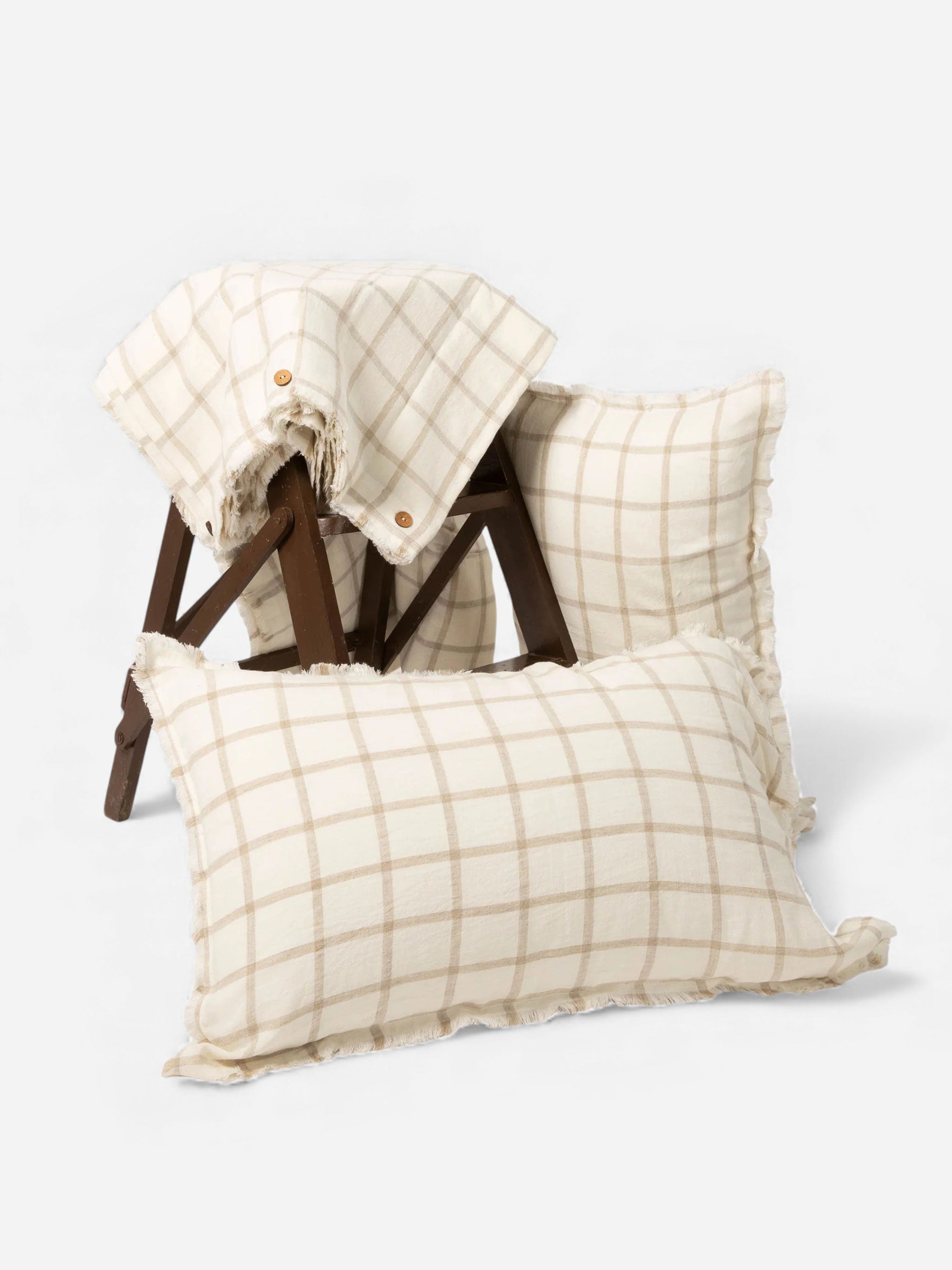 Azure Cascade Linen Duvet Cover Set