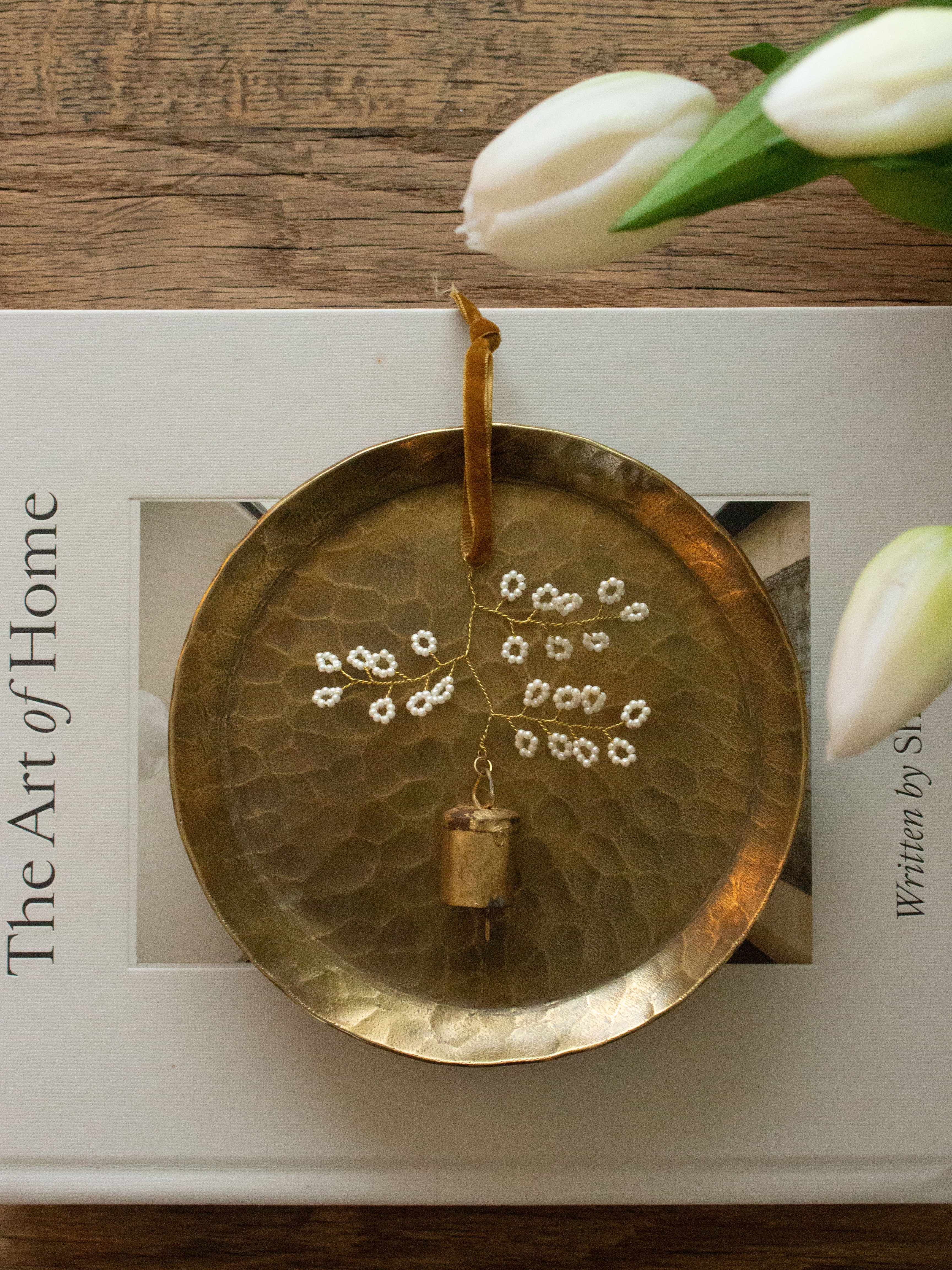 Beaded Flower Bell Decoration