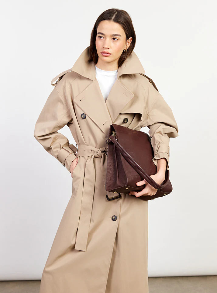 Beatrice Croc Shoulder Bag