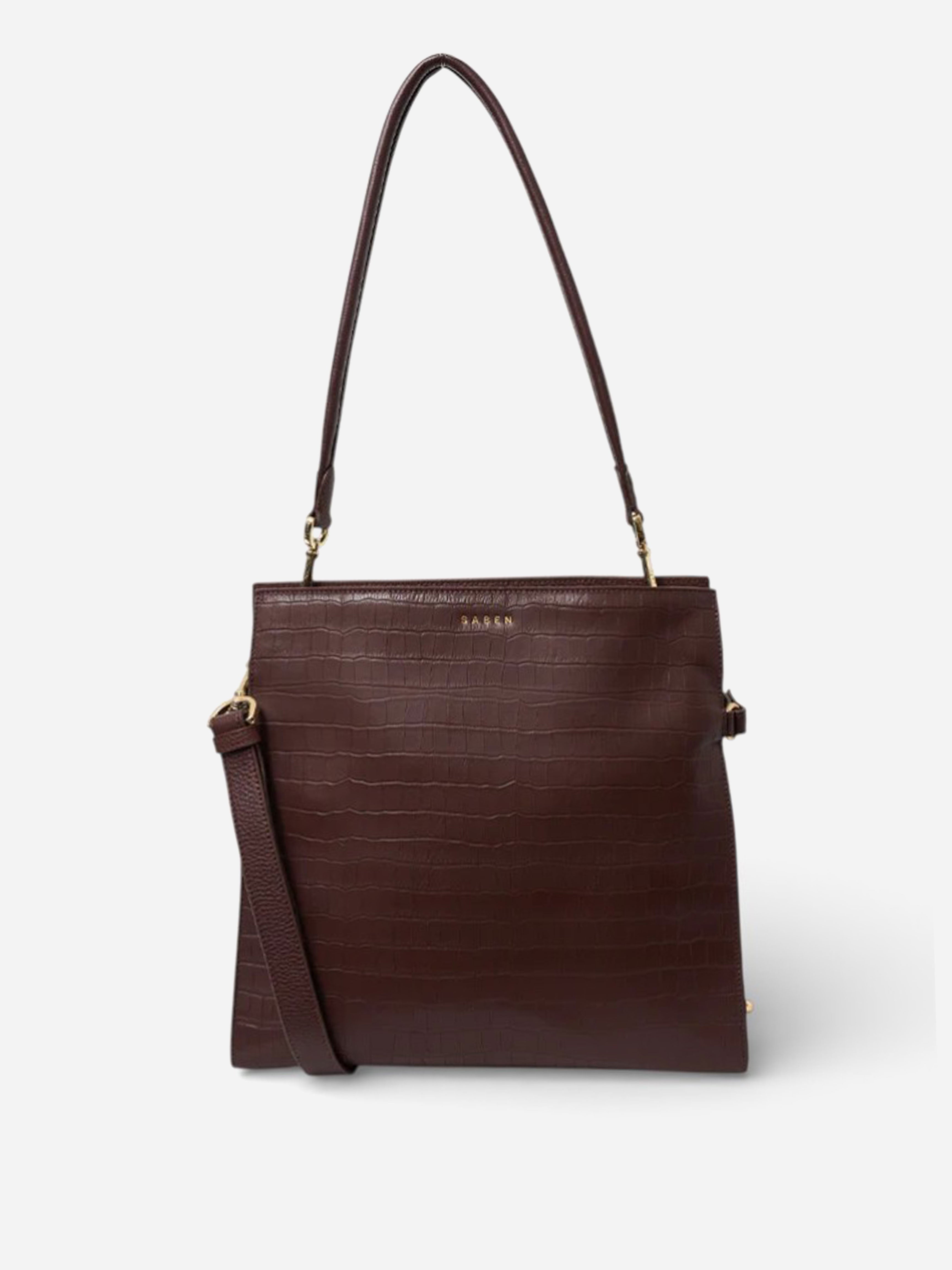 Beatrice Croc Shoulder Bag