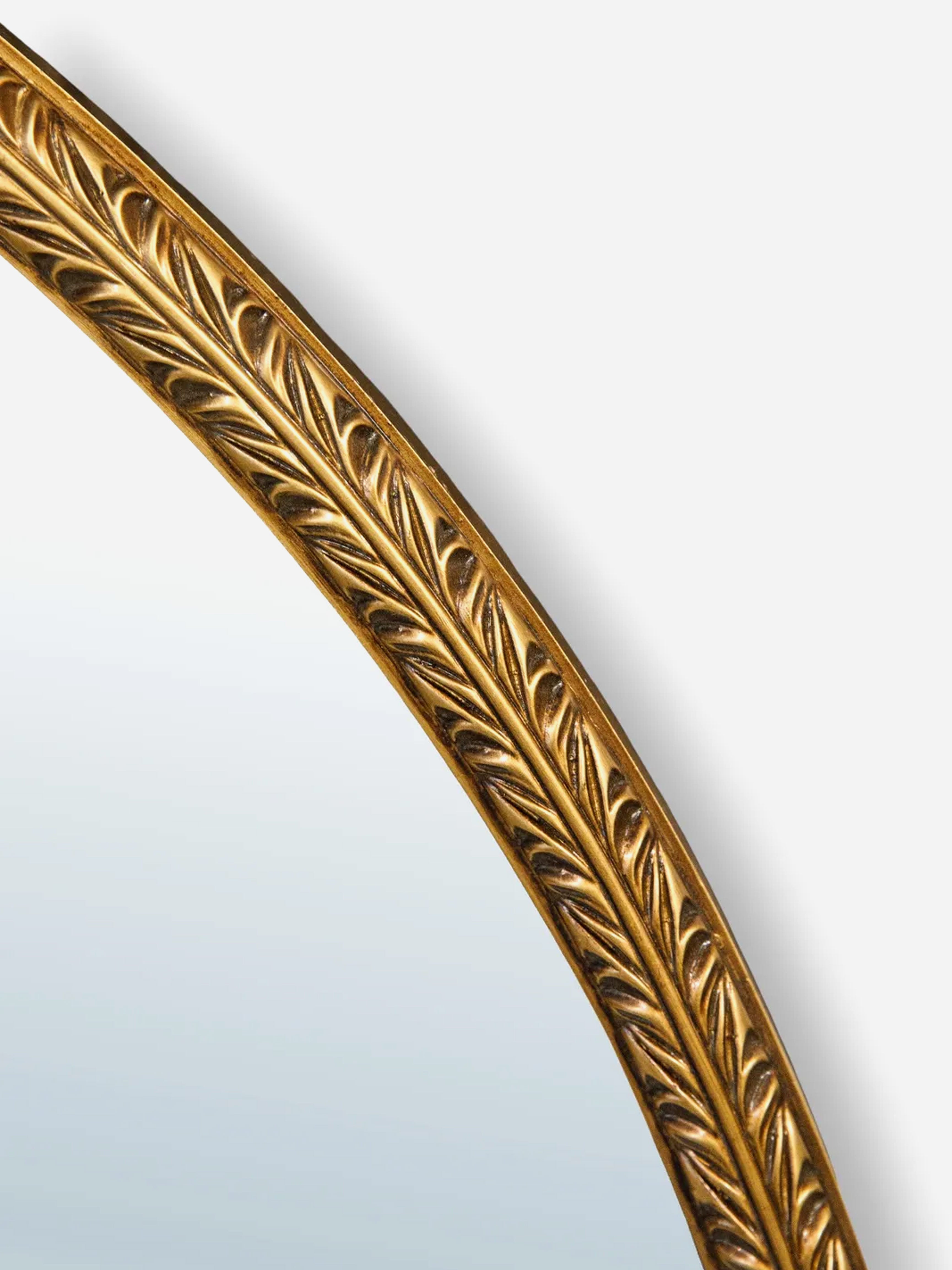 Bellini Carved Round Mirror