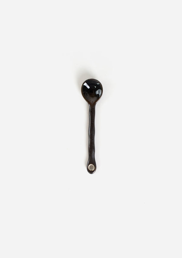 Black Speckle Porcelain Spoon