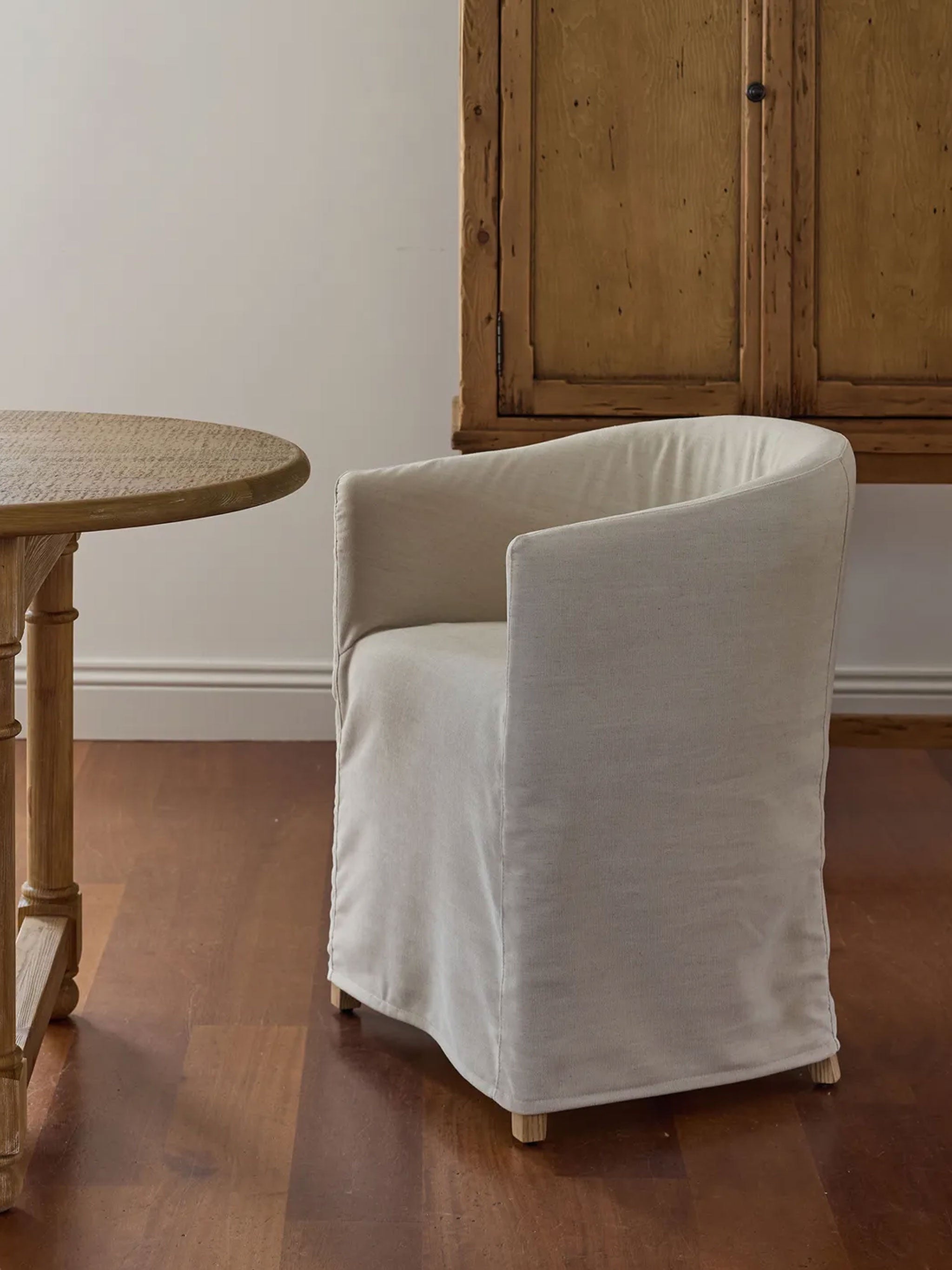 Blythe Natural Slip Cover Tub Chair