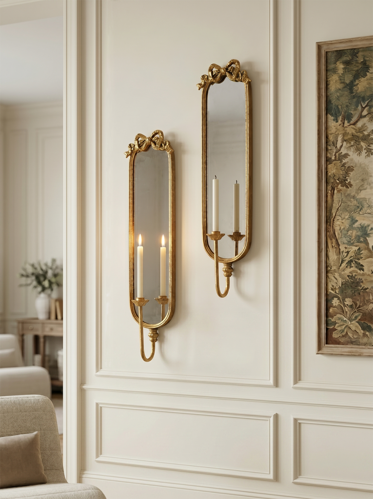 Bow Mirror Wall Sconce