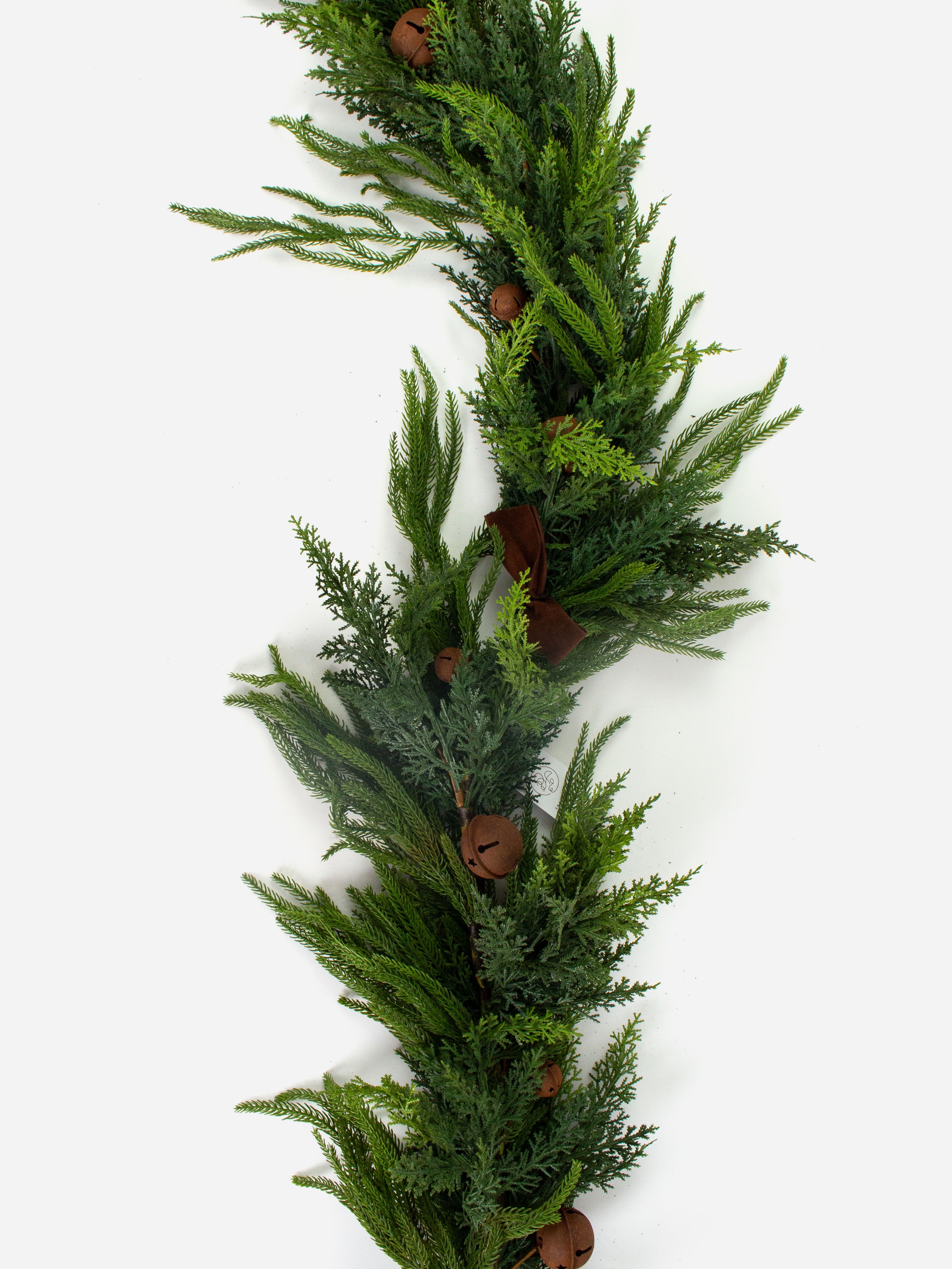 Bows and Bells Pine Garland