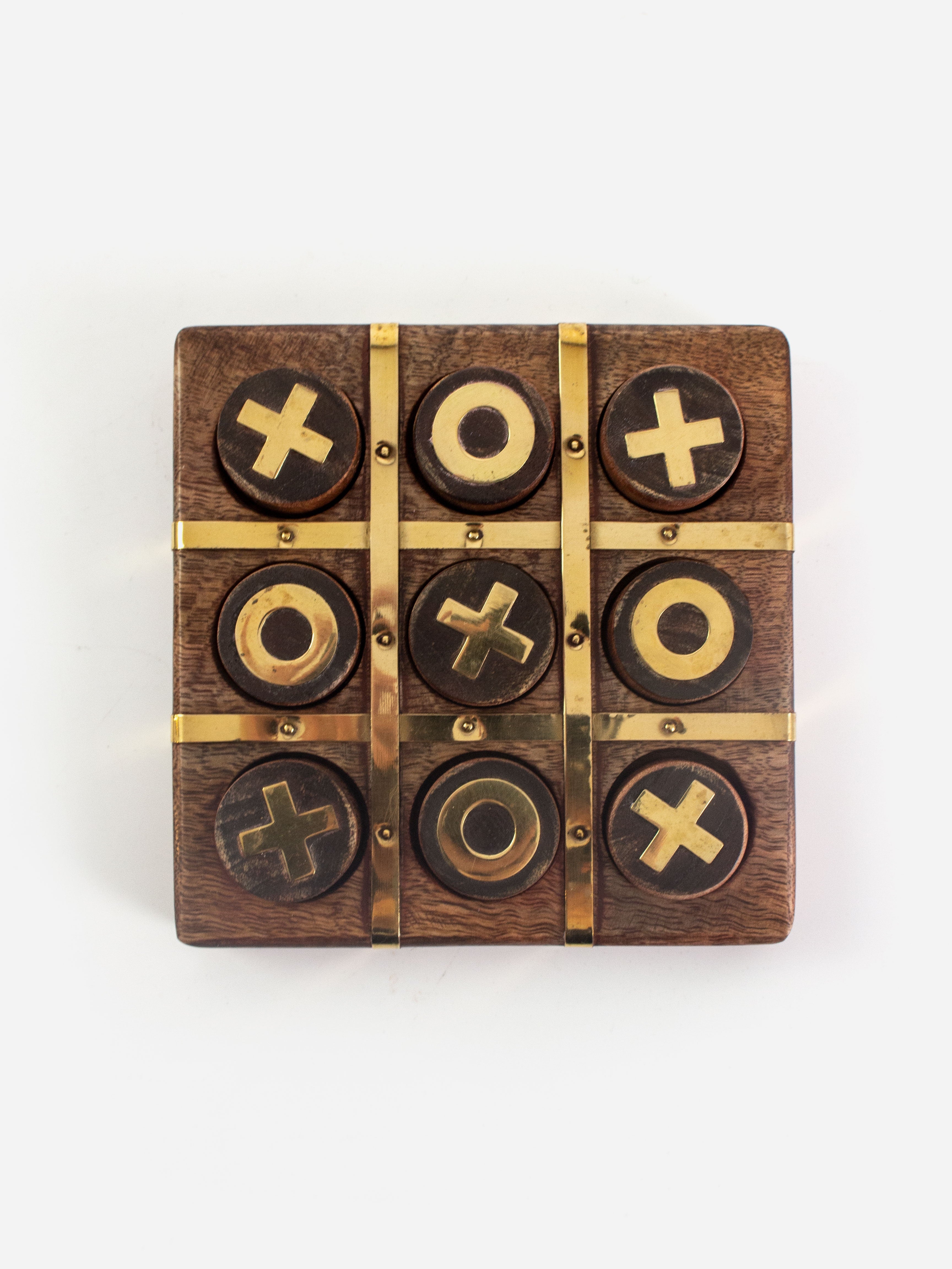 Brass Inlay Noughts & Crosses