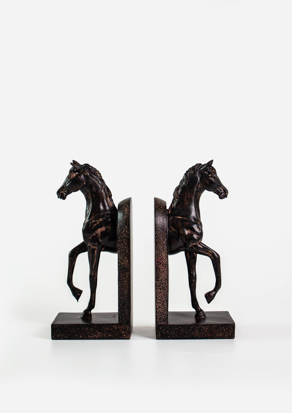 Brown Horse Bookends