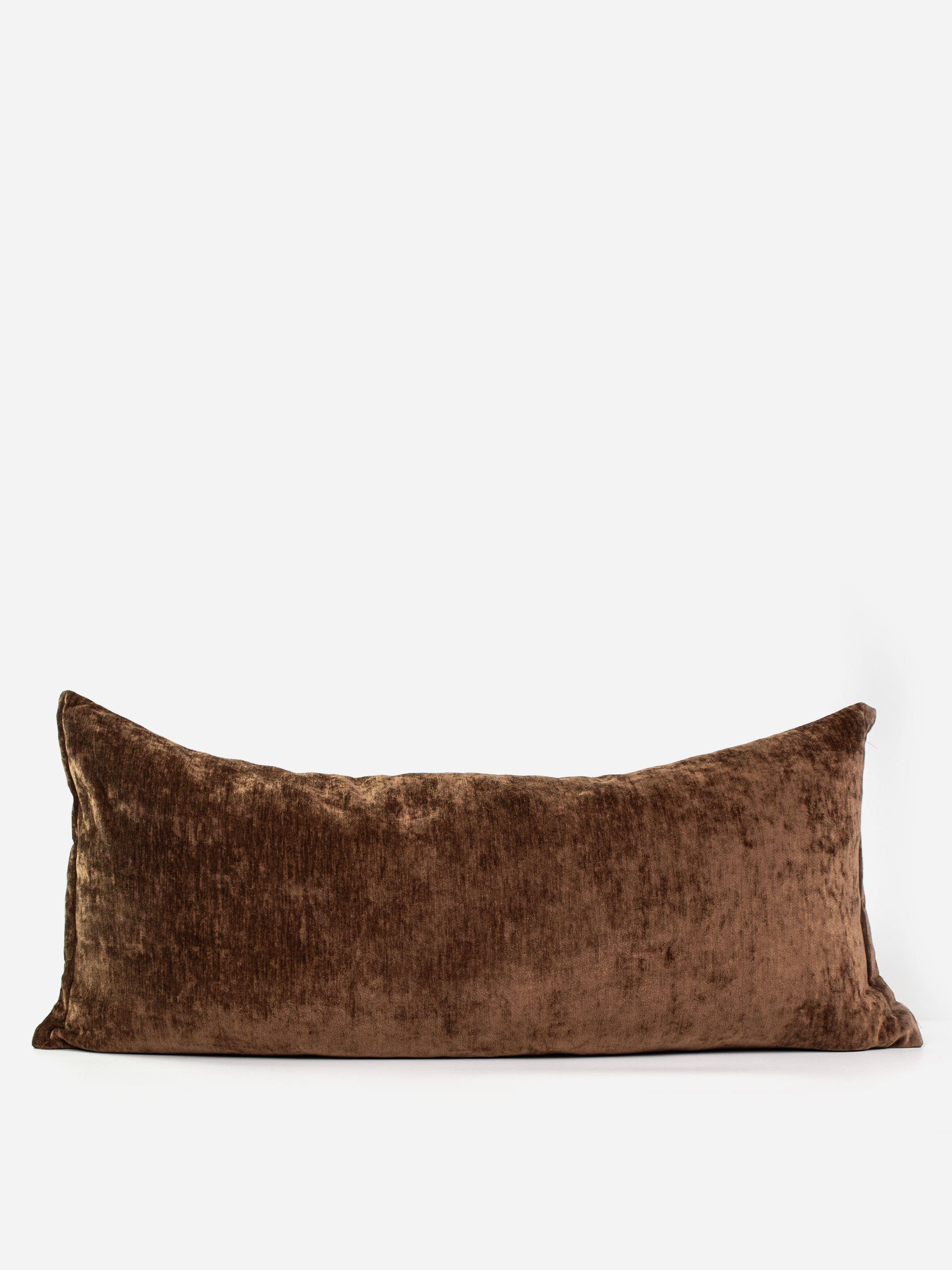 Brown Velvet Bolster Cushion