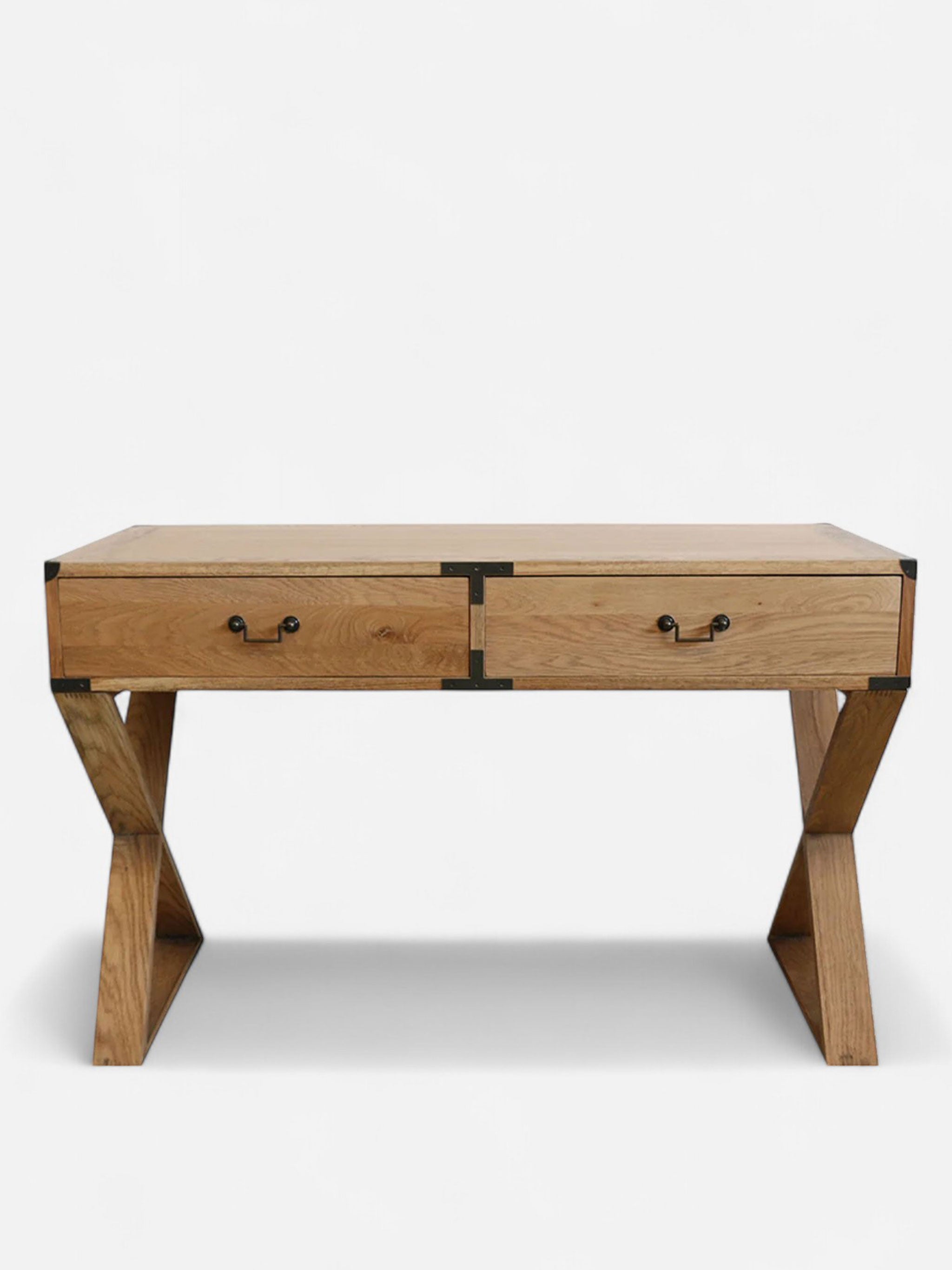 Campaign Oak Desk