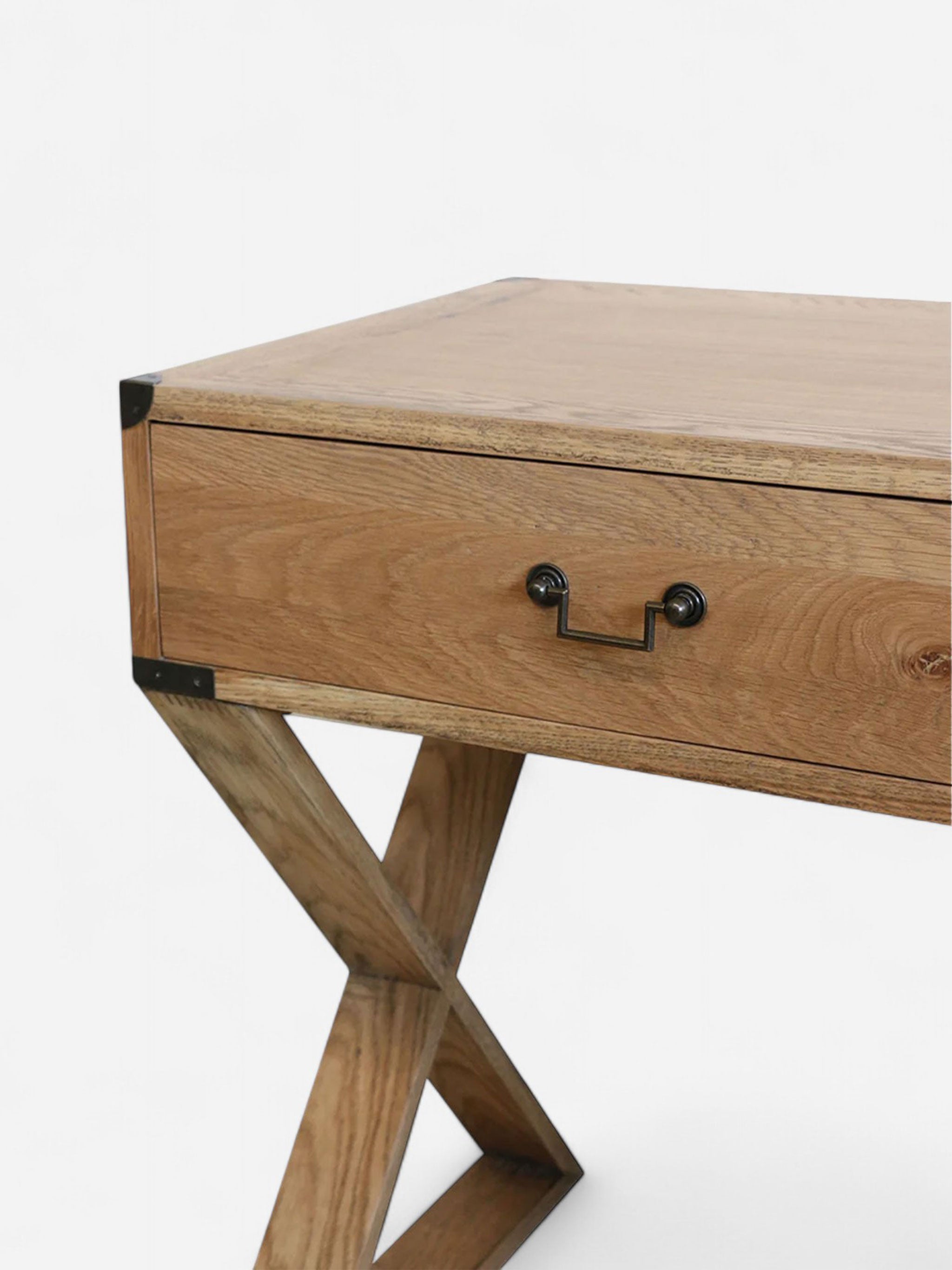 Campaign Oak Desk
