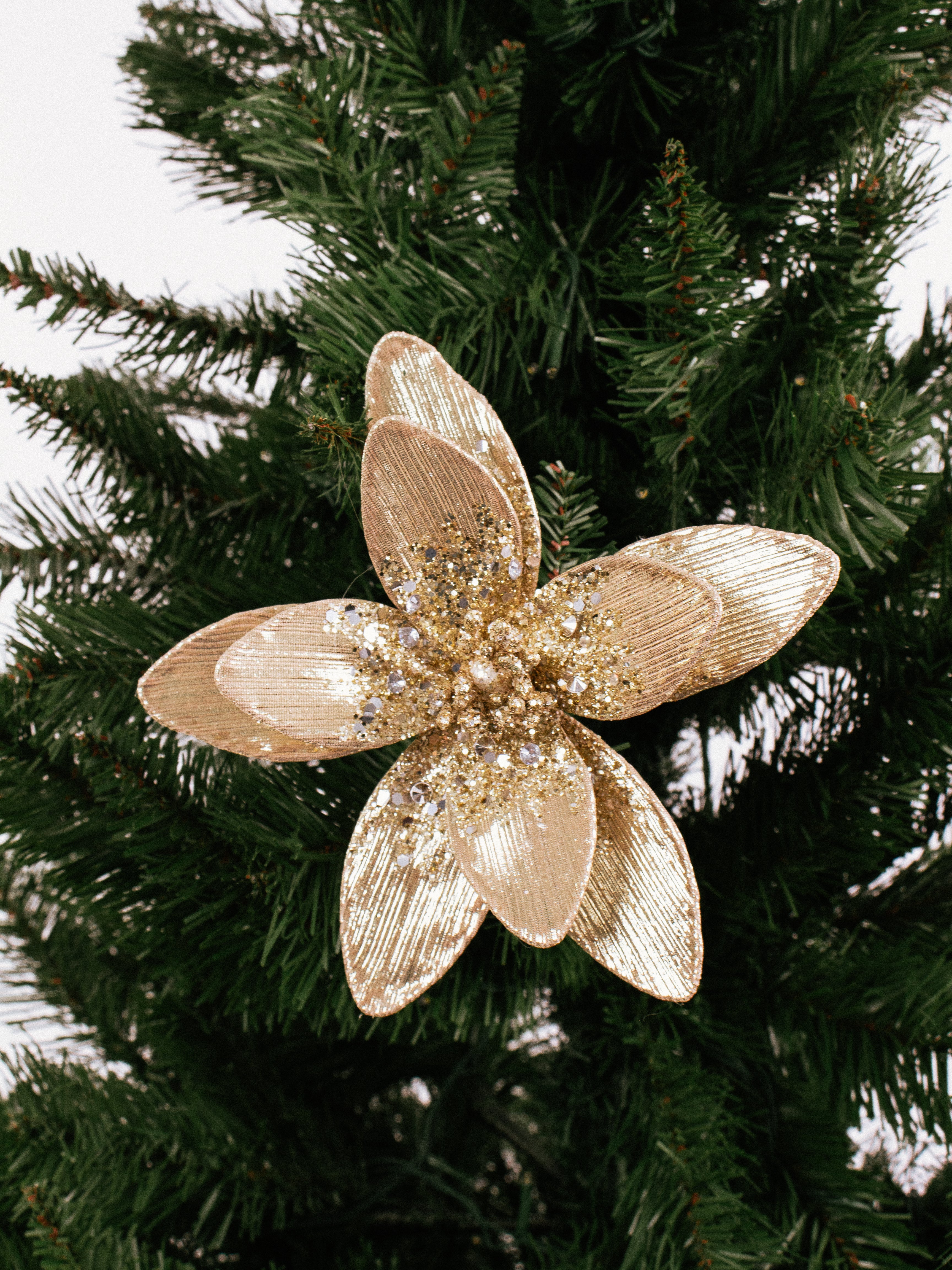 Champagne Flower Clip