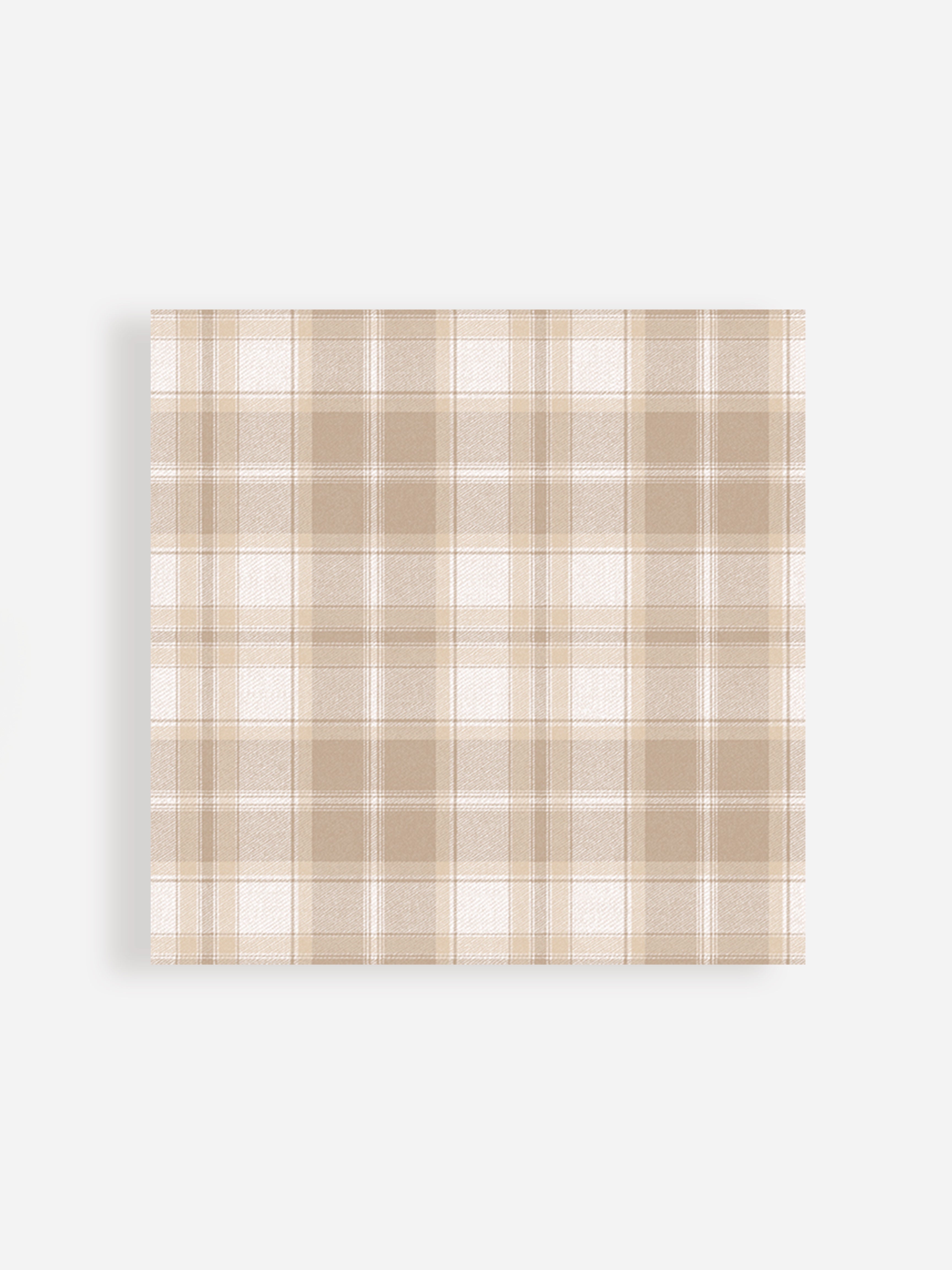 Check Cream Napkins