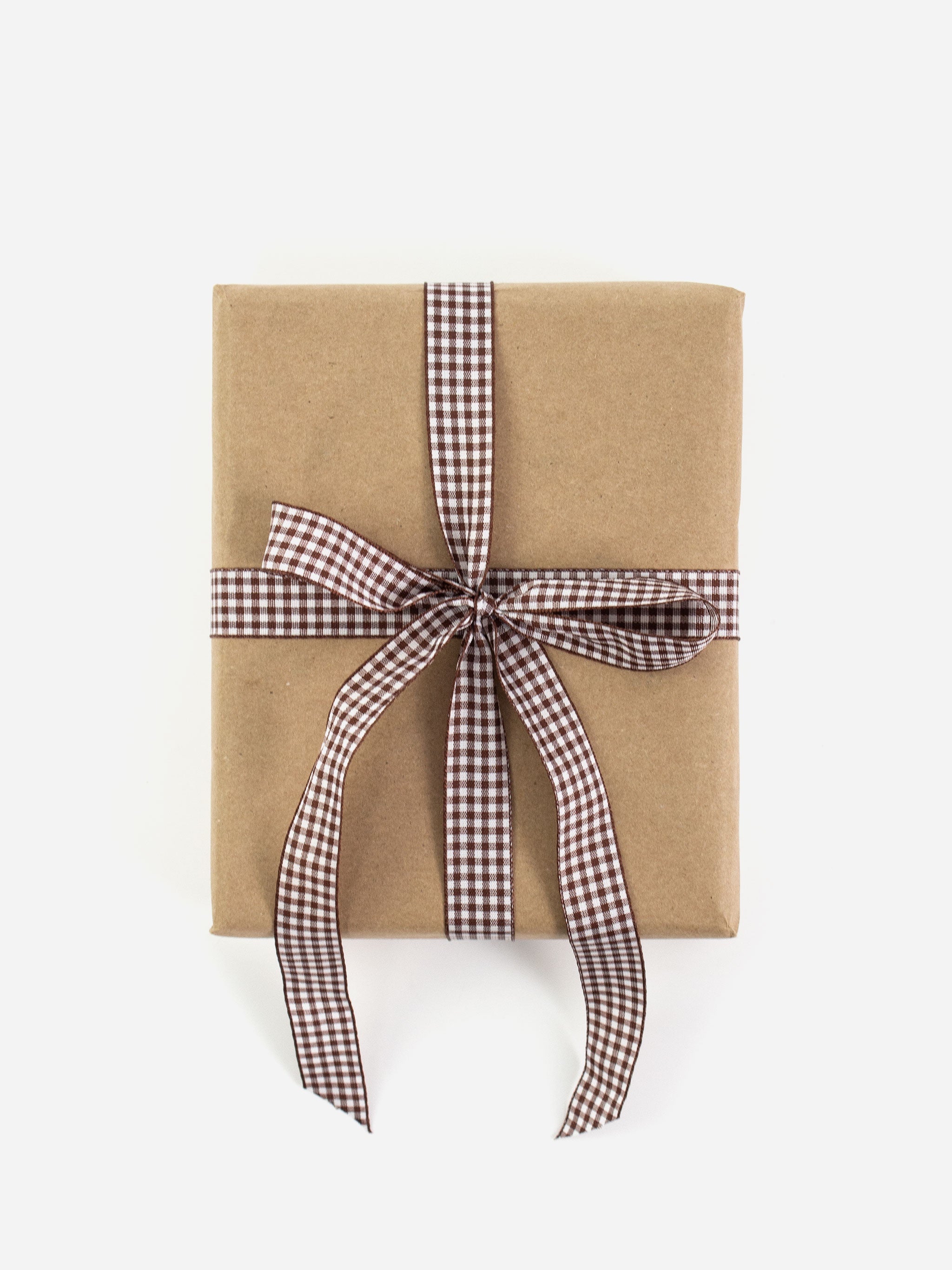 Chestnut Gingham Ribbon