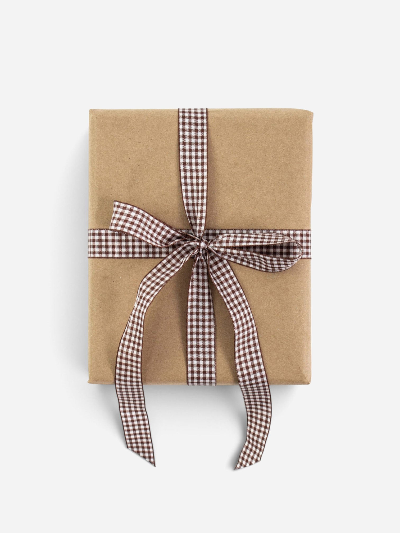Chestnut Gingham Ribbon