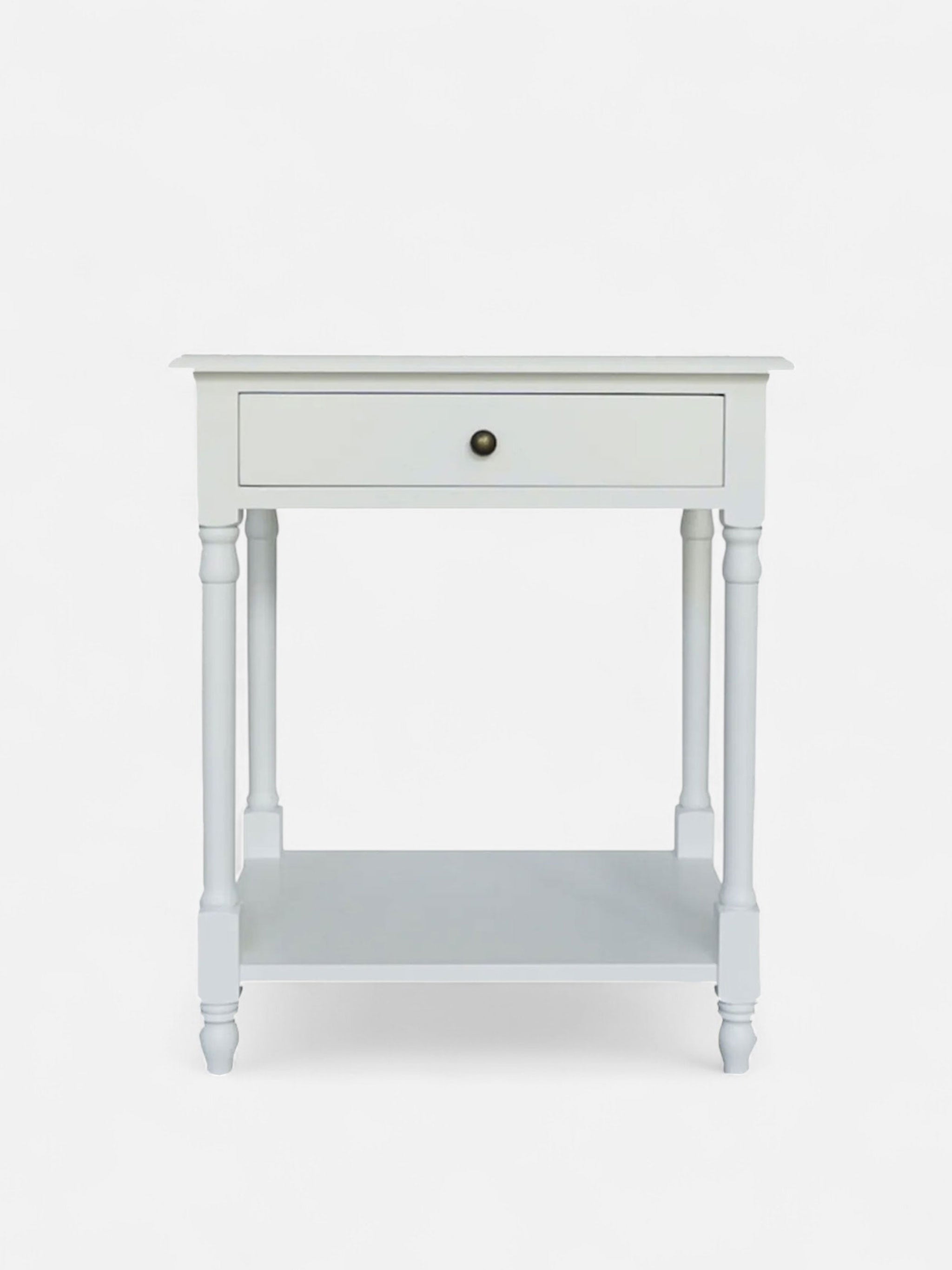 Chloe White Bedside Table