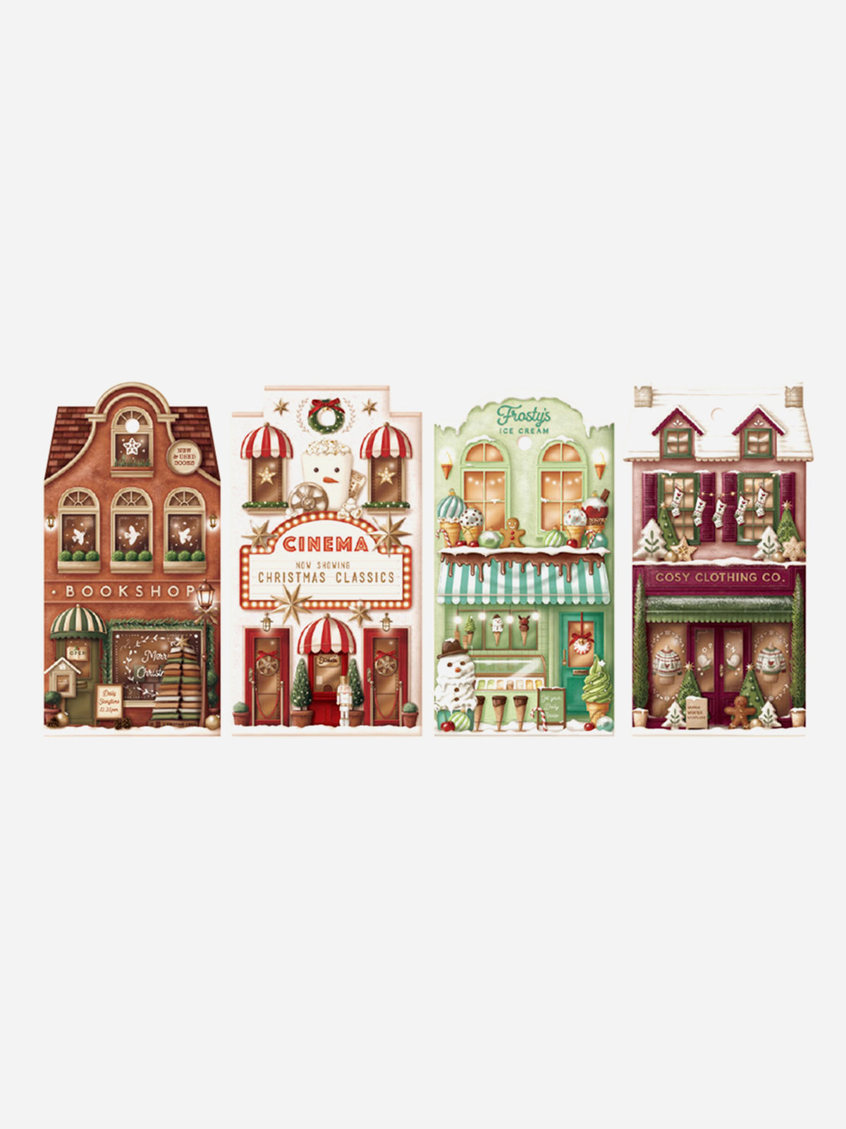 Christmas Village II Gift Tag Set