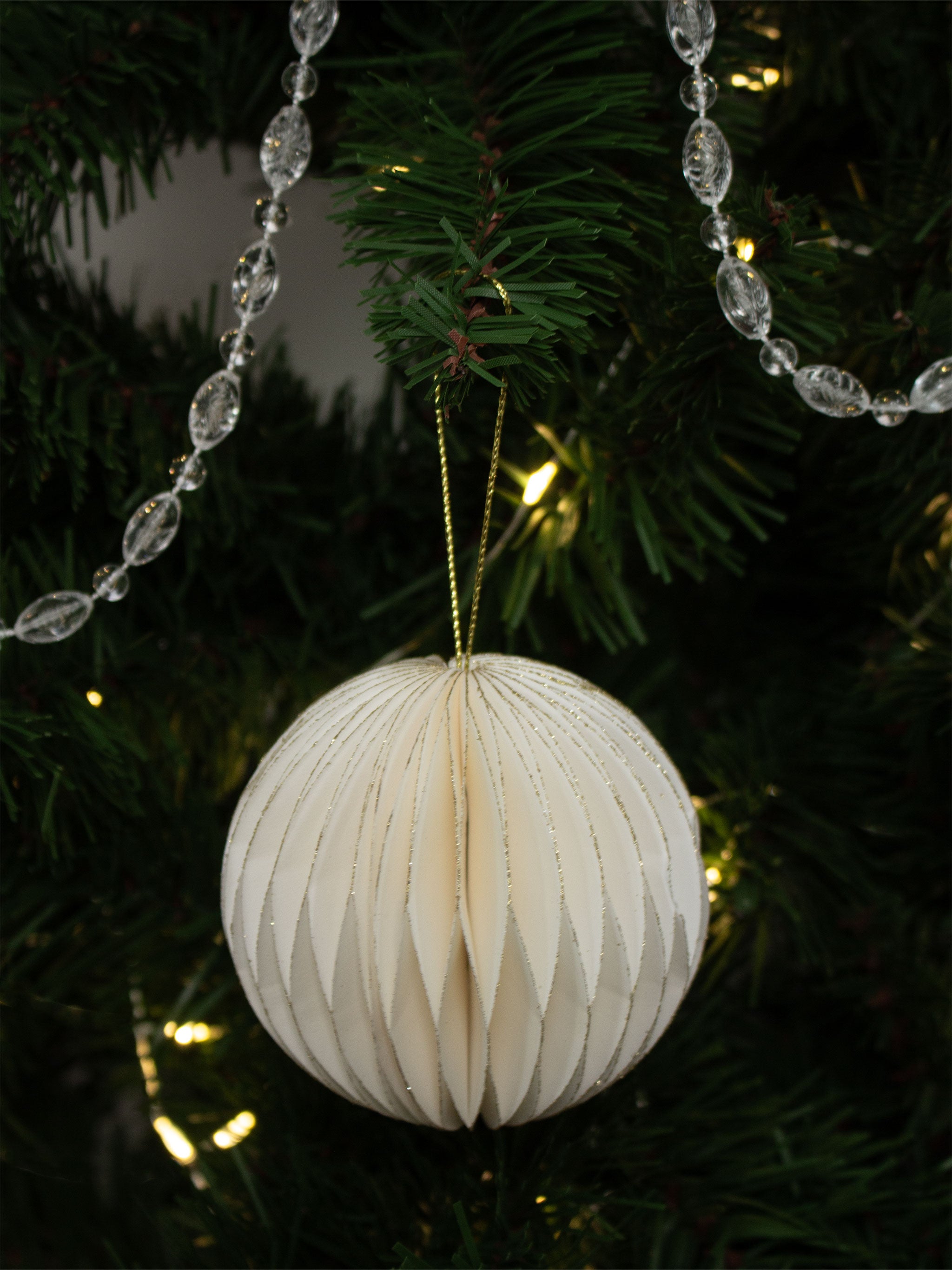 Claret Hanging Paper Ball