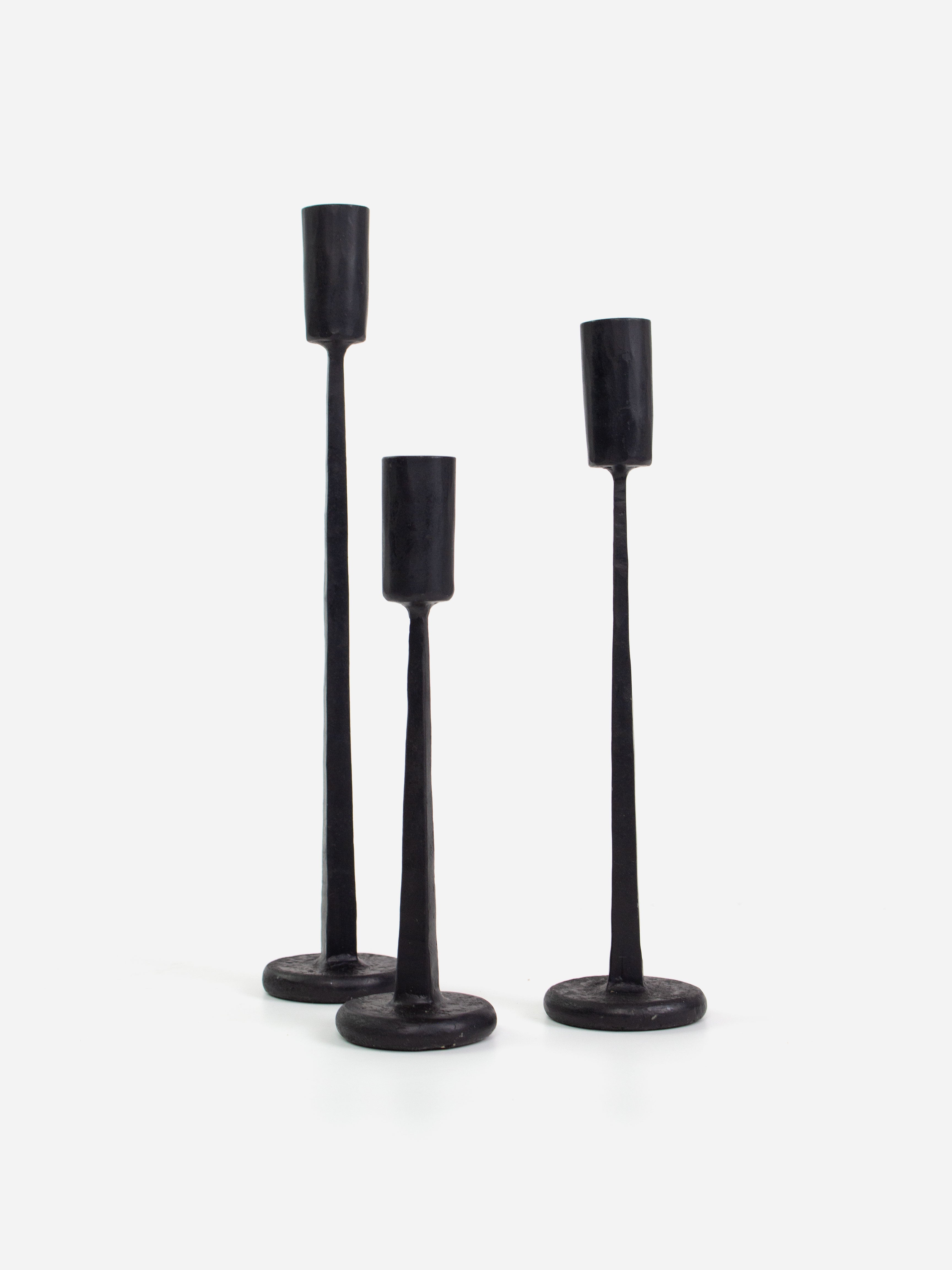 Dante Black Candle Holder