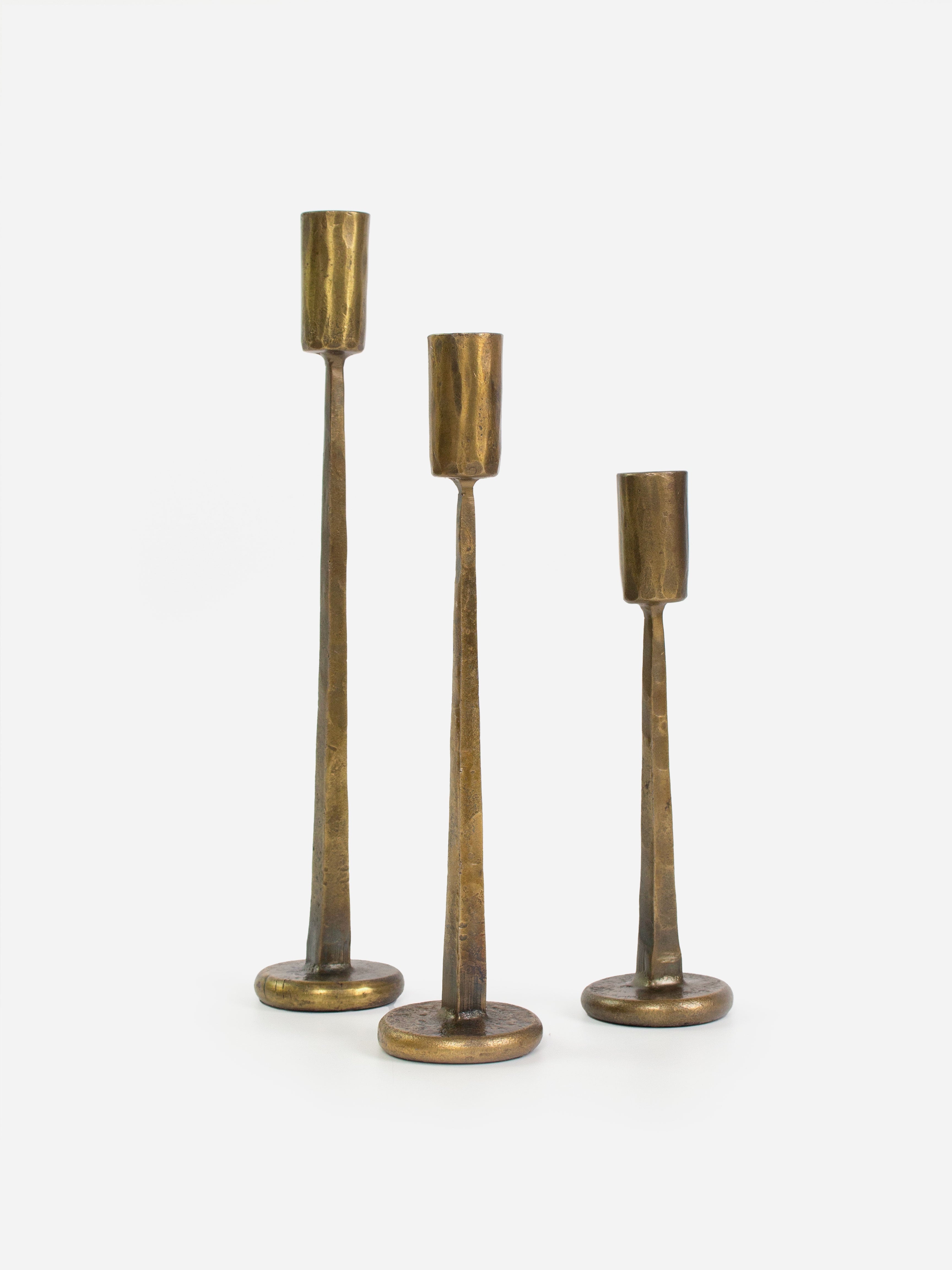 Dante Brass Candle Holder