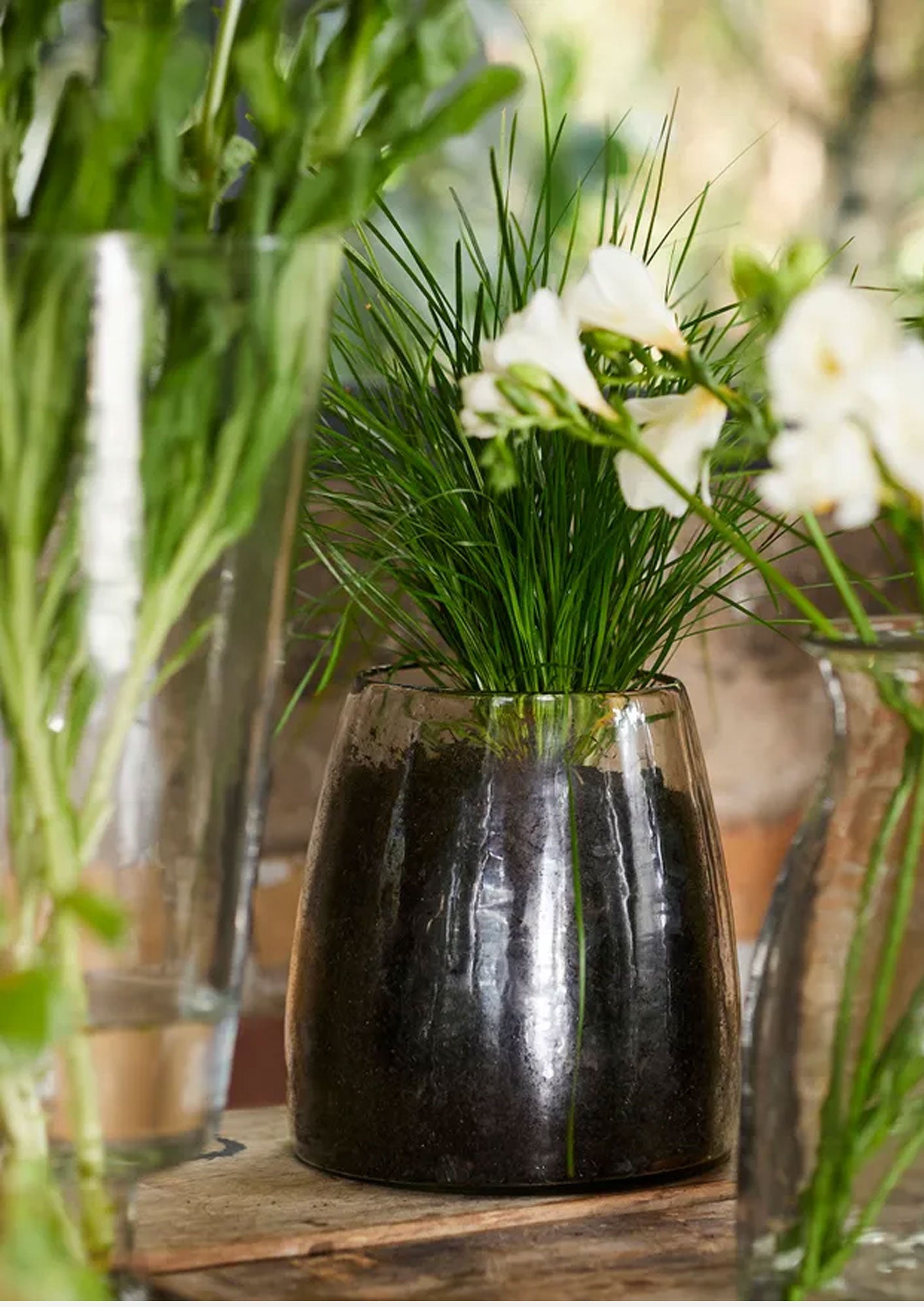 Dappled Clear Vase