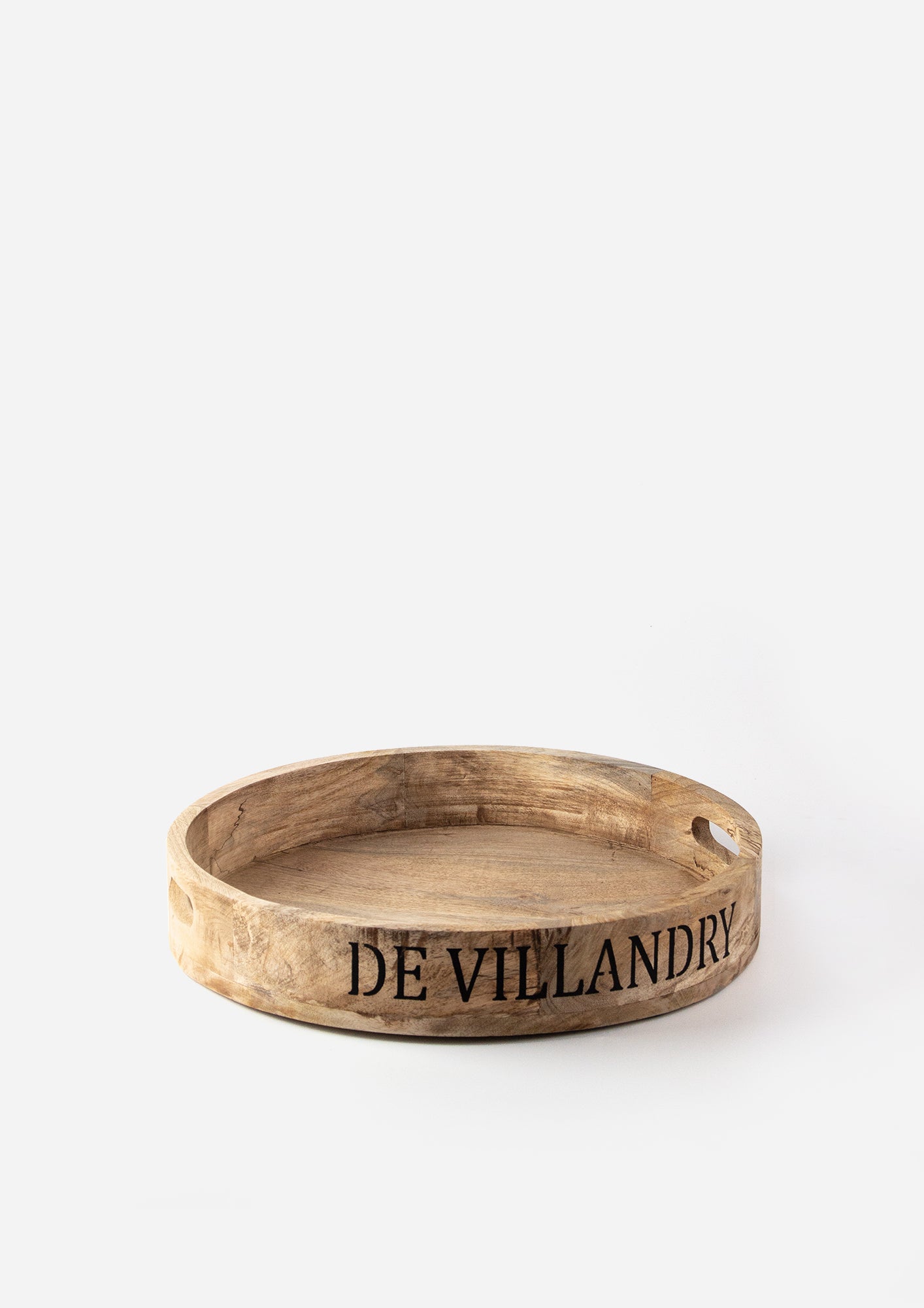 De Villa Wooden Round Tray