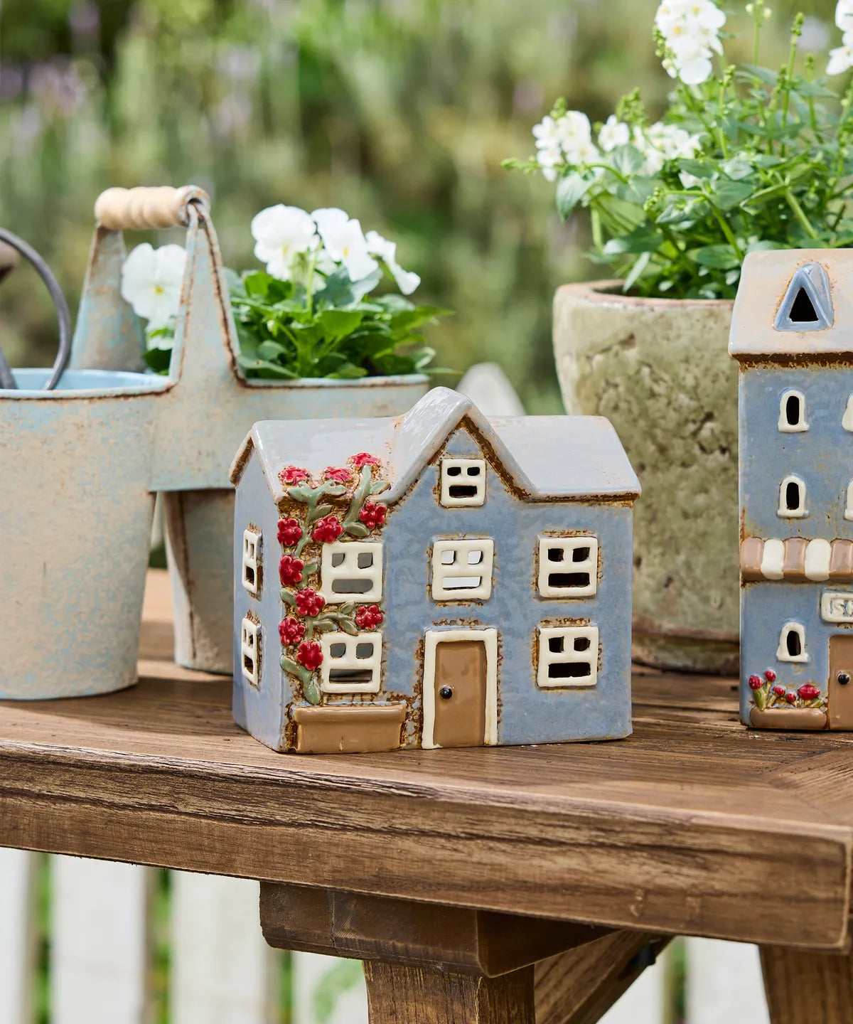 Devon Cornflour Peak Tea Light Cottage