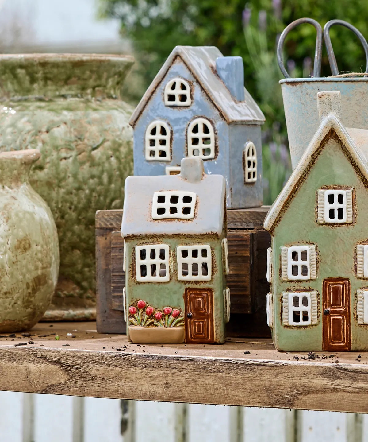 Devon Sage Petite Tea Light Cottage