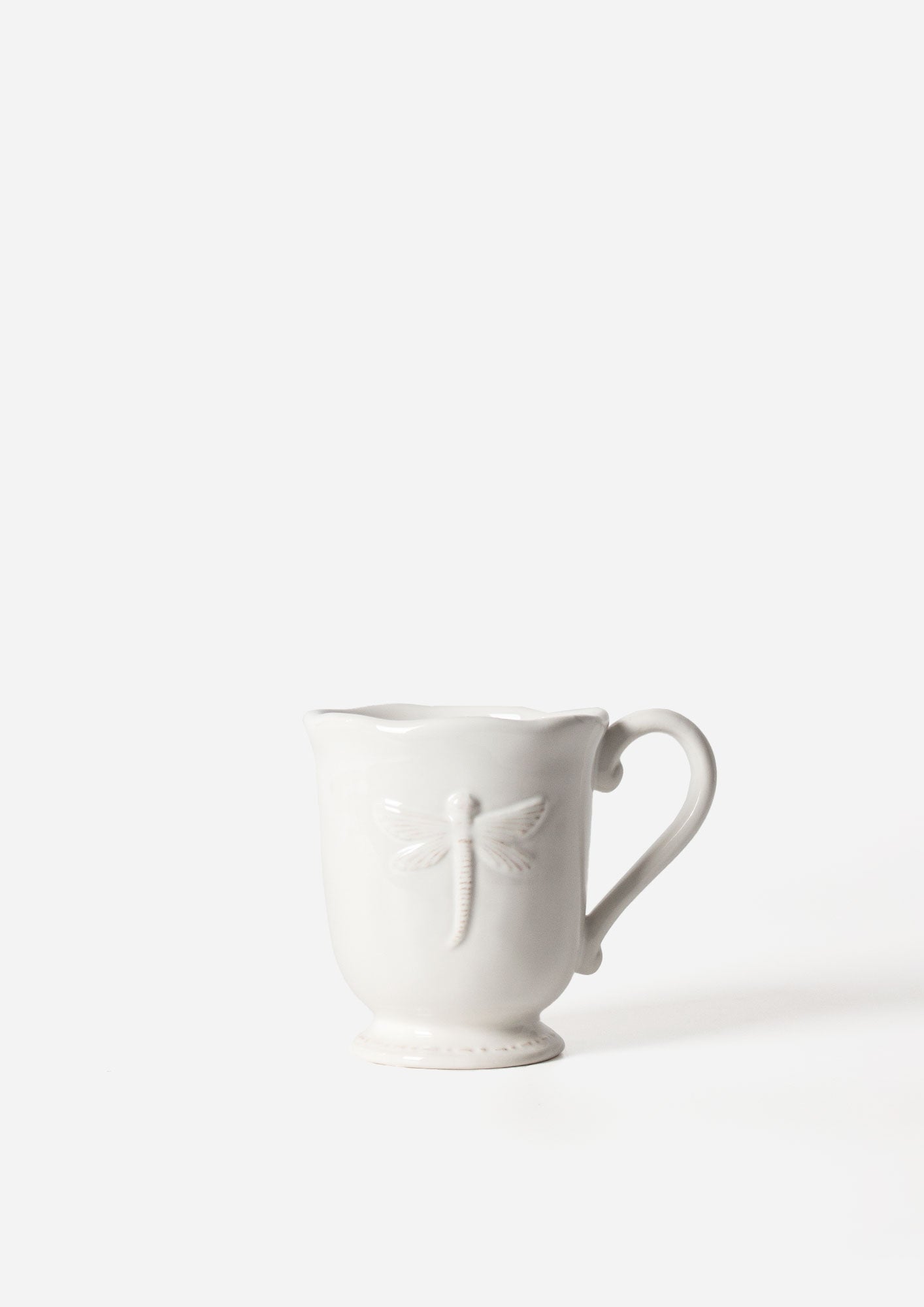 Dragonfly White Mug