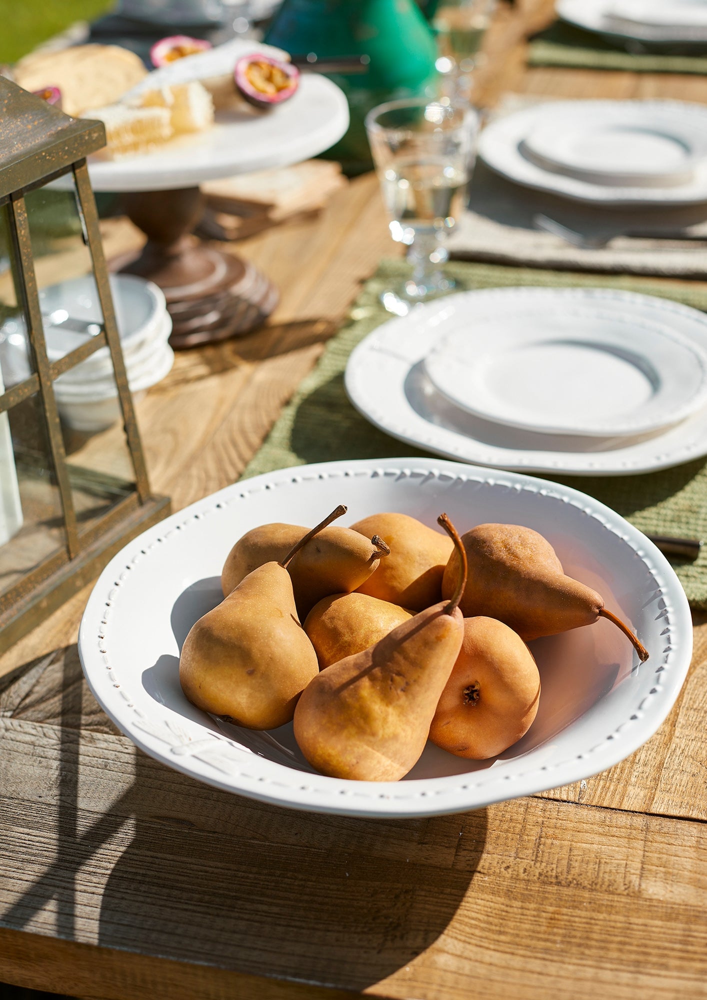 Dragonfly White Salad Bowl - Large