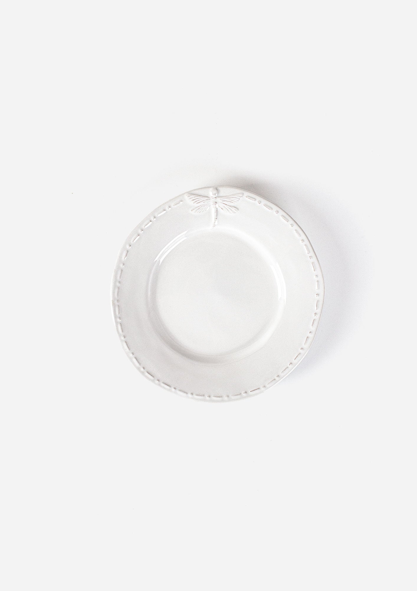 Dragonfly White Side Plate