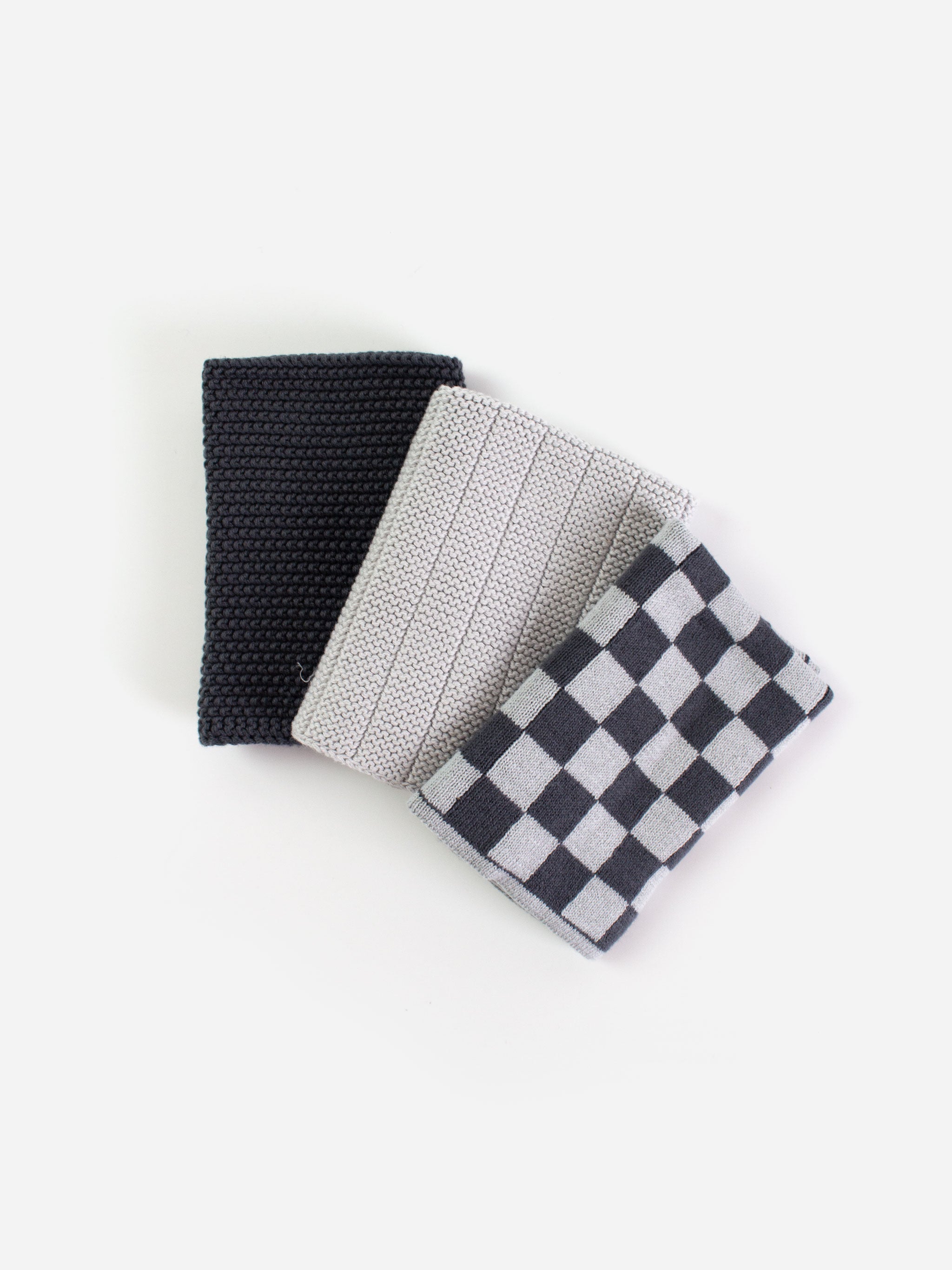 Eco Chequer Dishcloth Set (3)