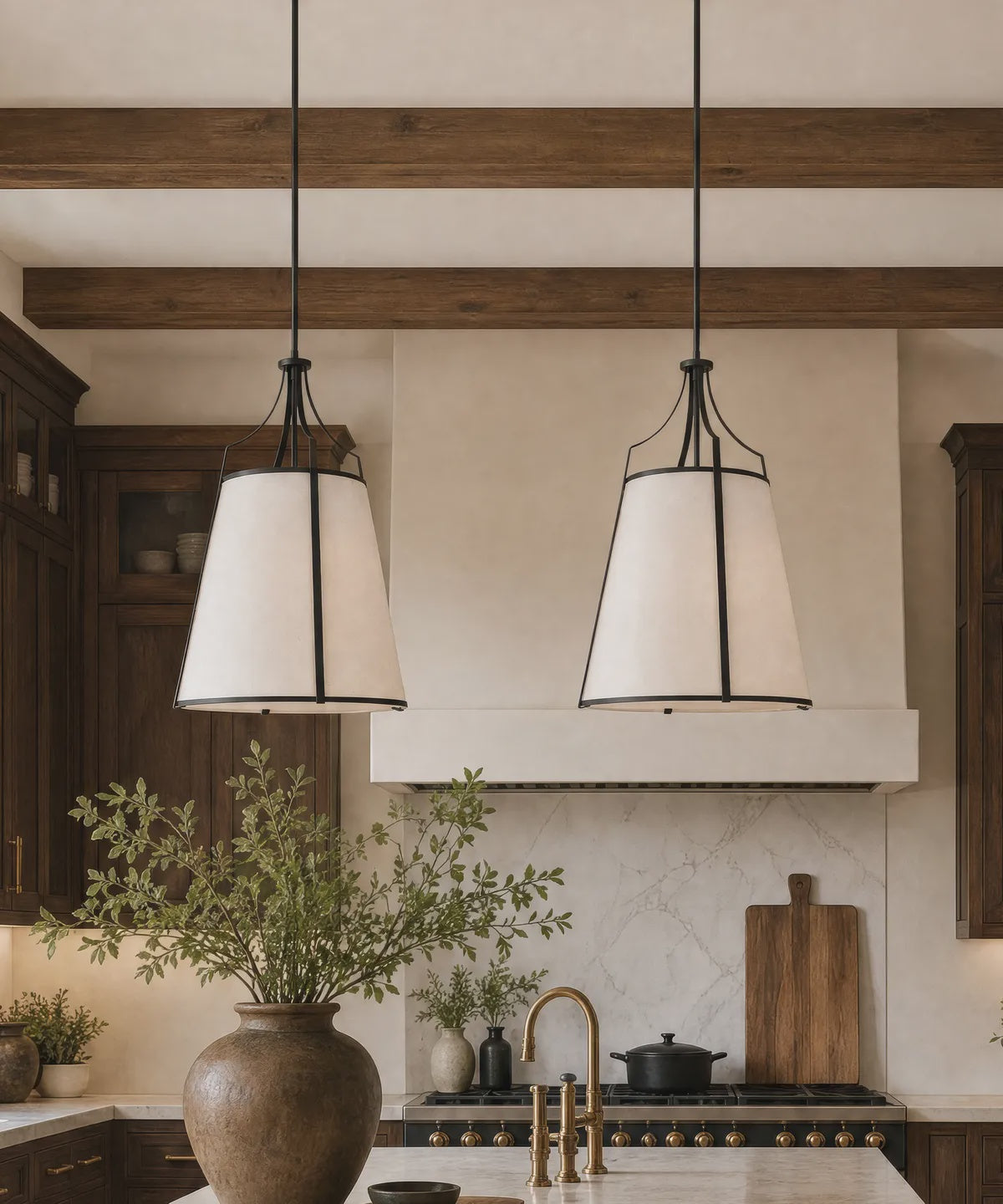 Ellery Tall Black Pendant