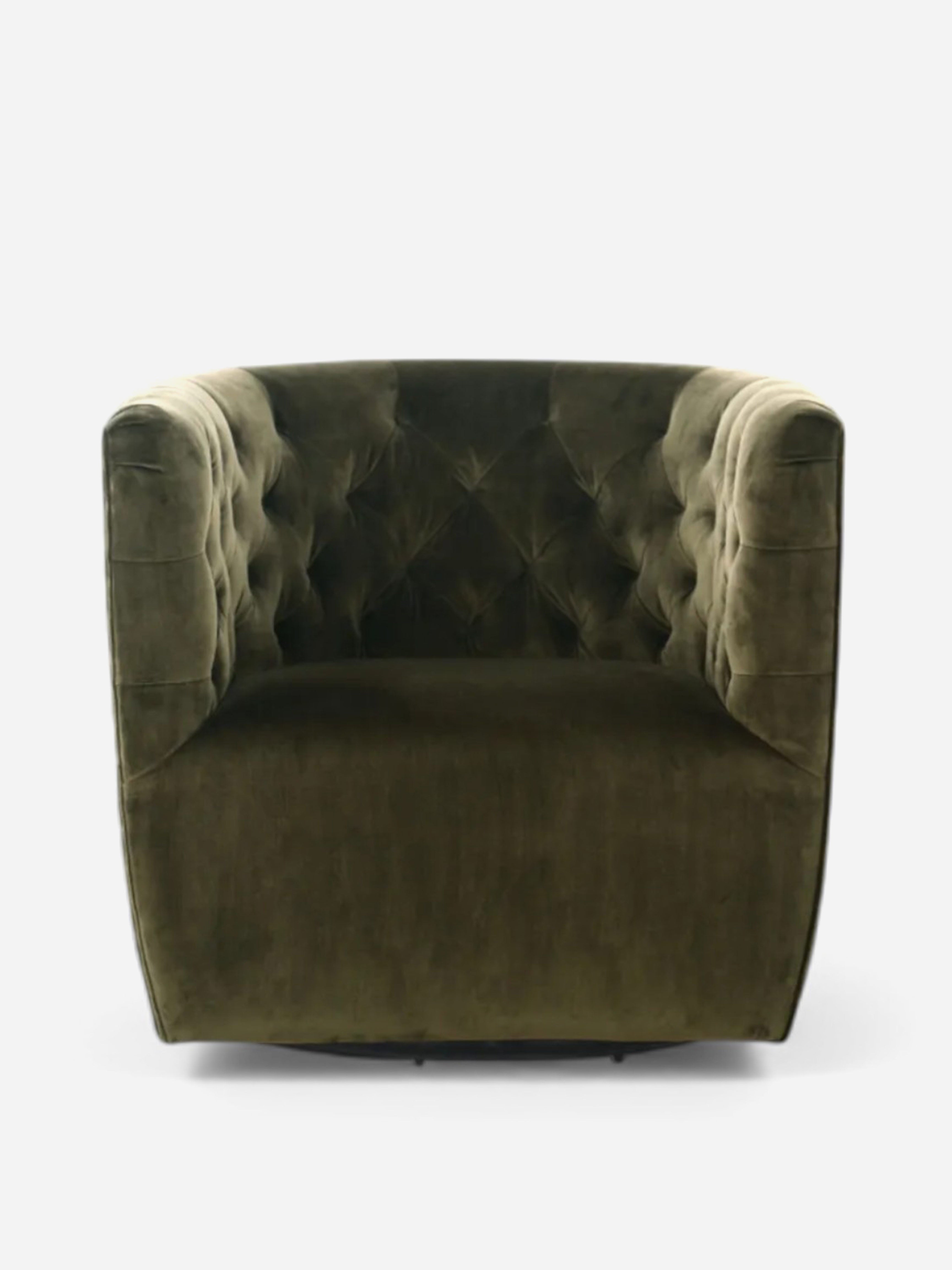Ellis Olive Swivel Chair