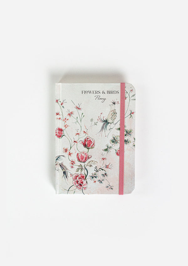 Flowers & Birds A5 Peony Notebook