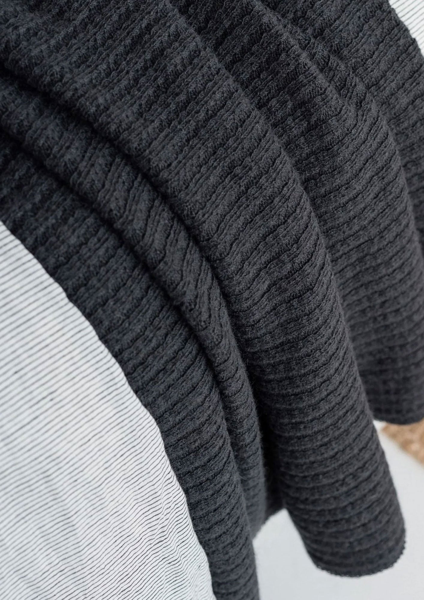 Foxtrot Ribbed Throw Blanket