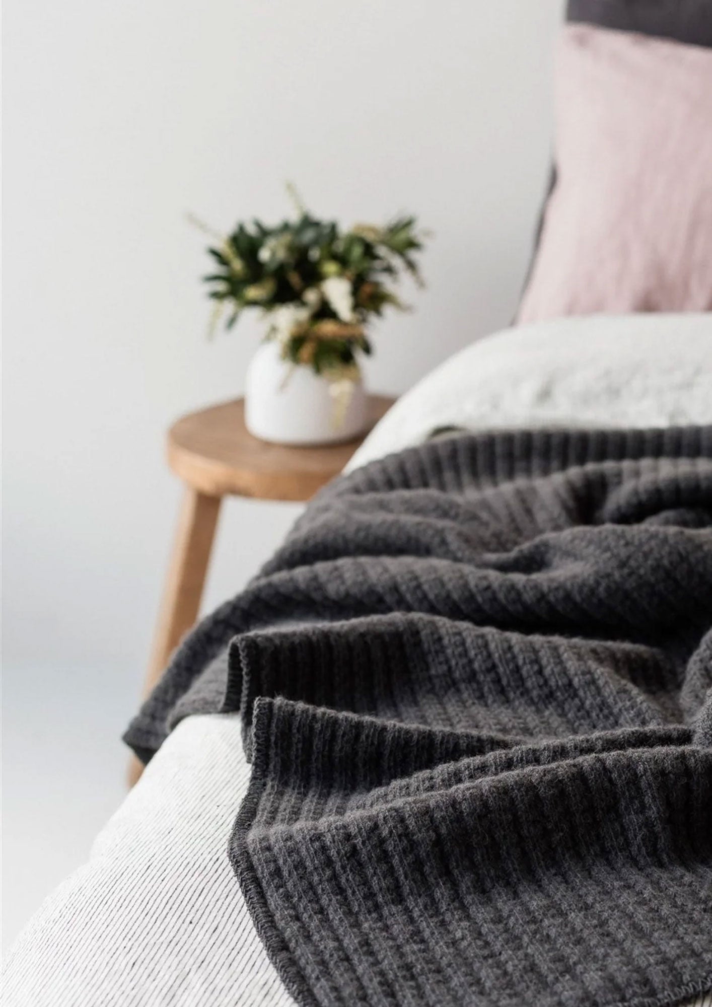 Foxtrot Ribbed Throw Blanket