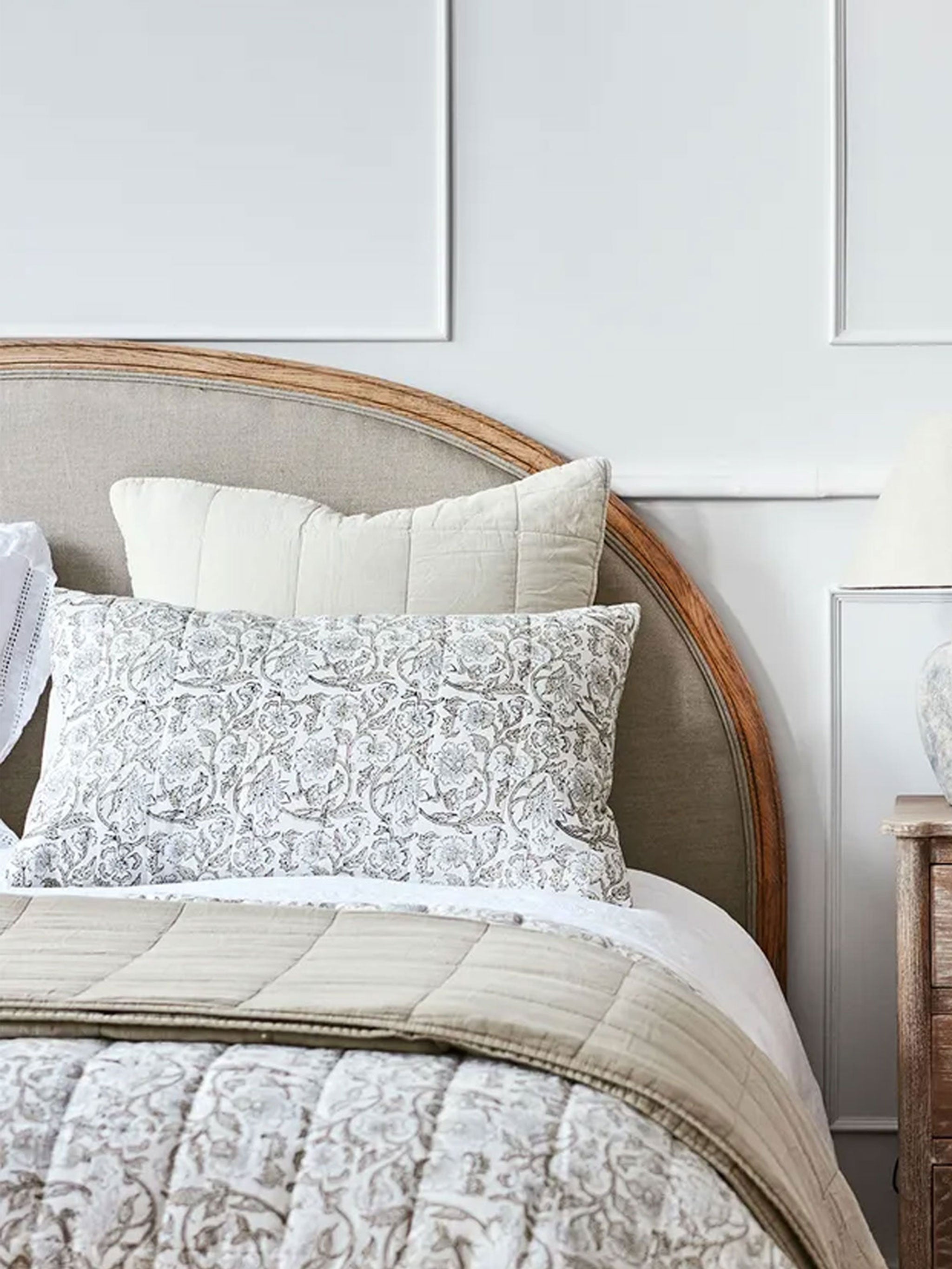 Athena Handblock Pillowcase Pair | Blue