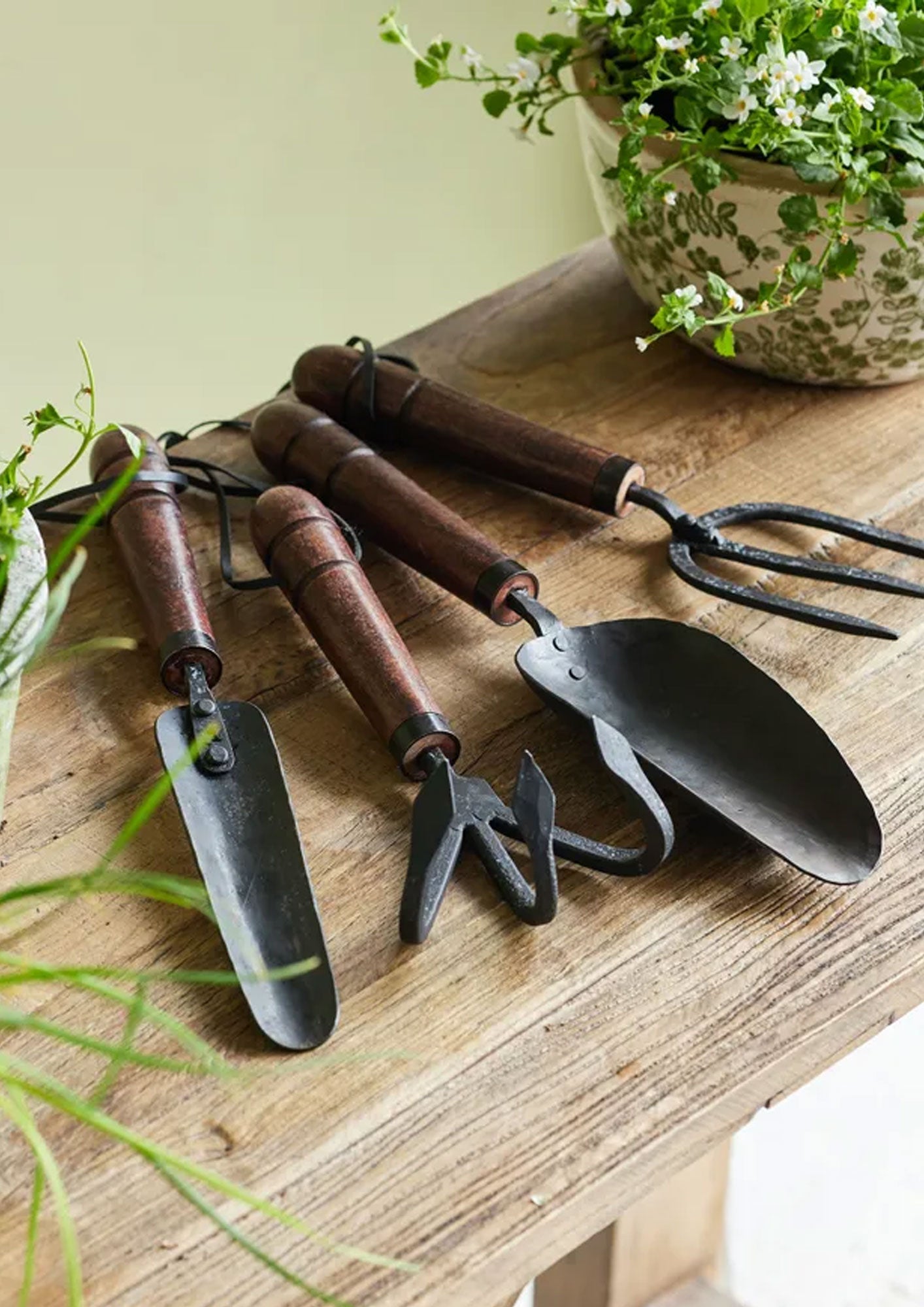 Wooden Handle Garden Fork