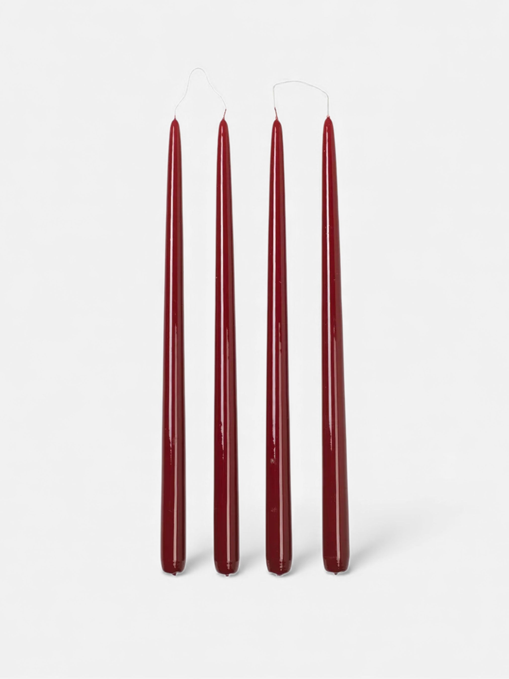 Glossy Tapered Candle Set