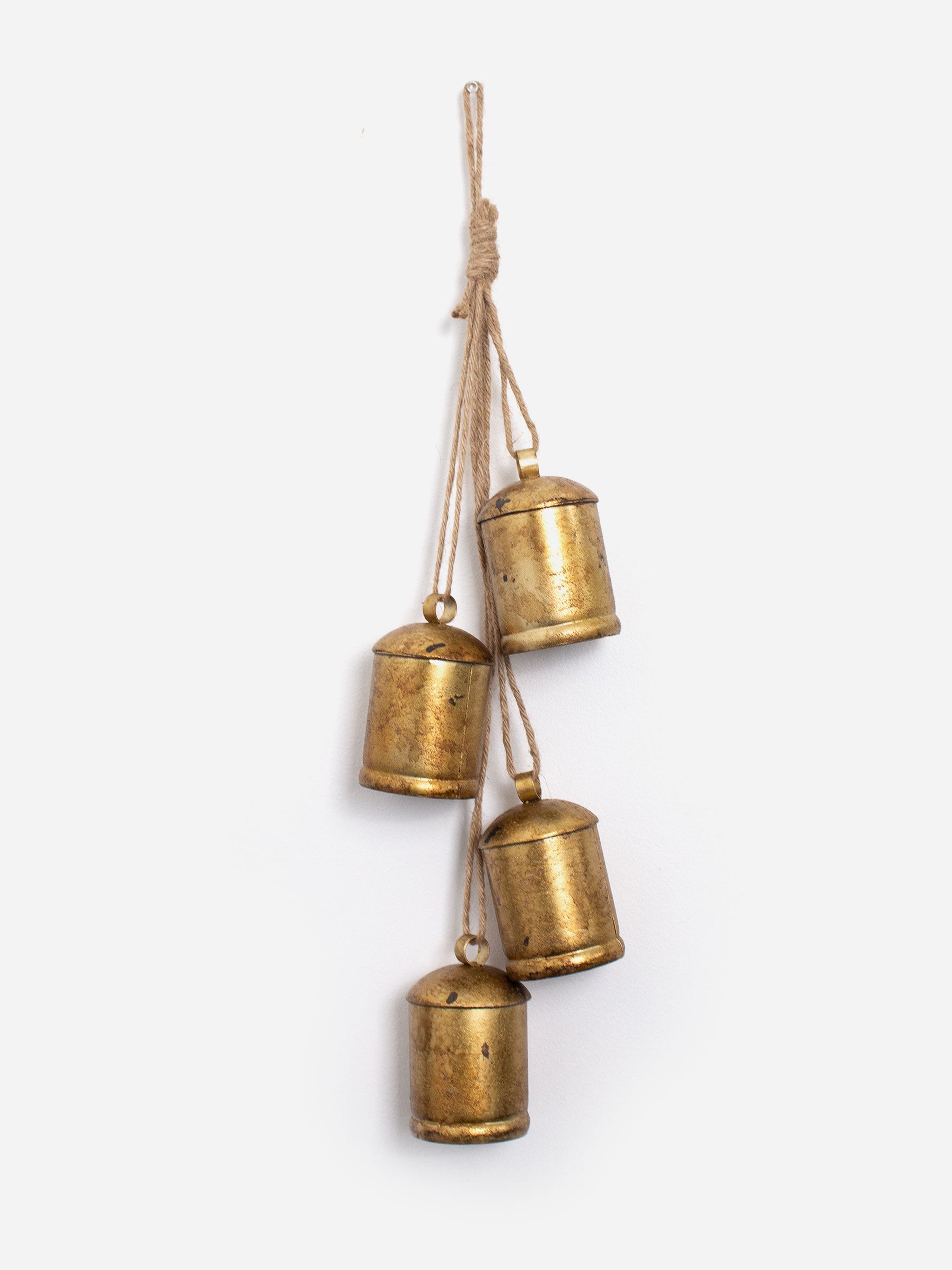 Gold Bells on Jute Rope