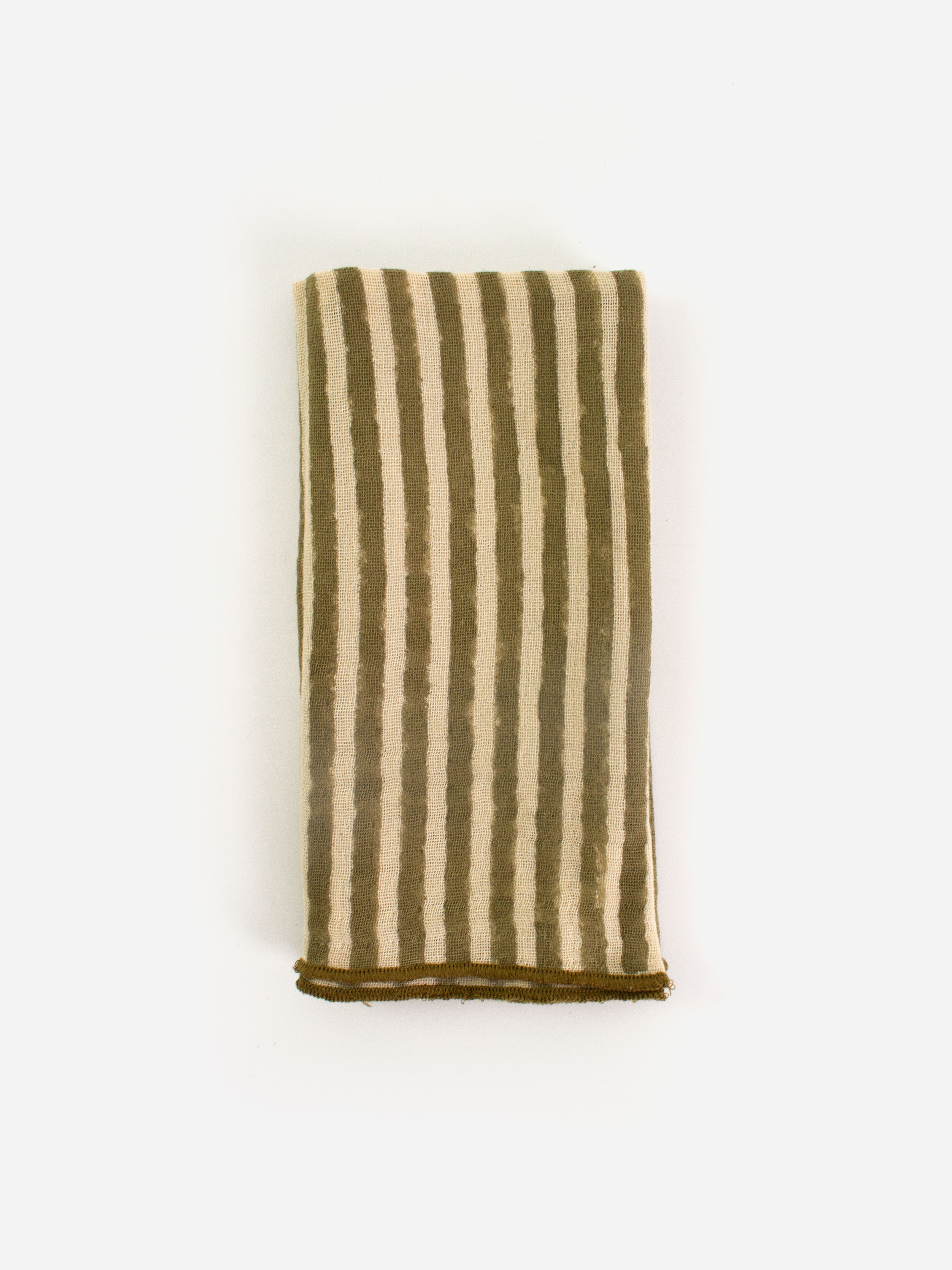 Green Striped Napkin