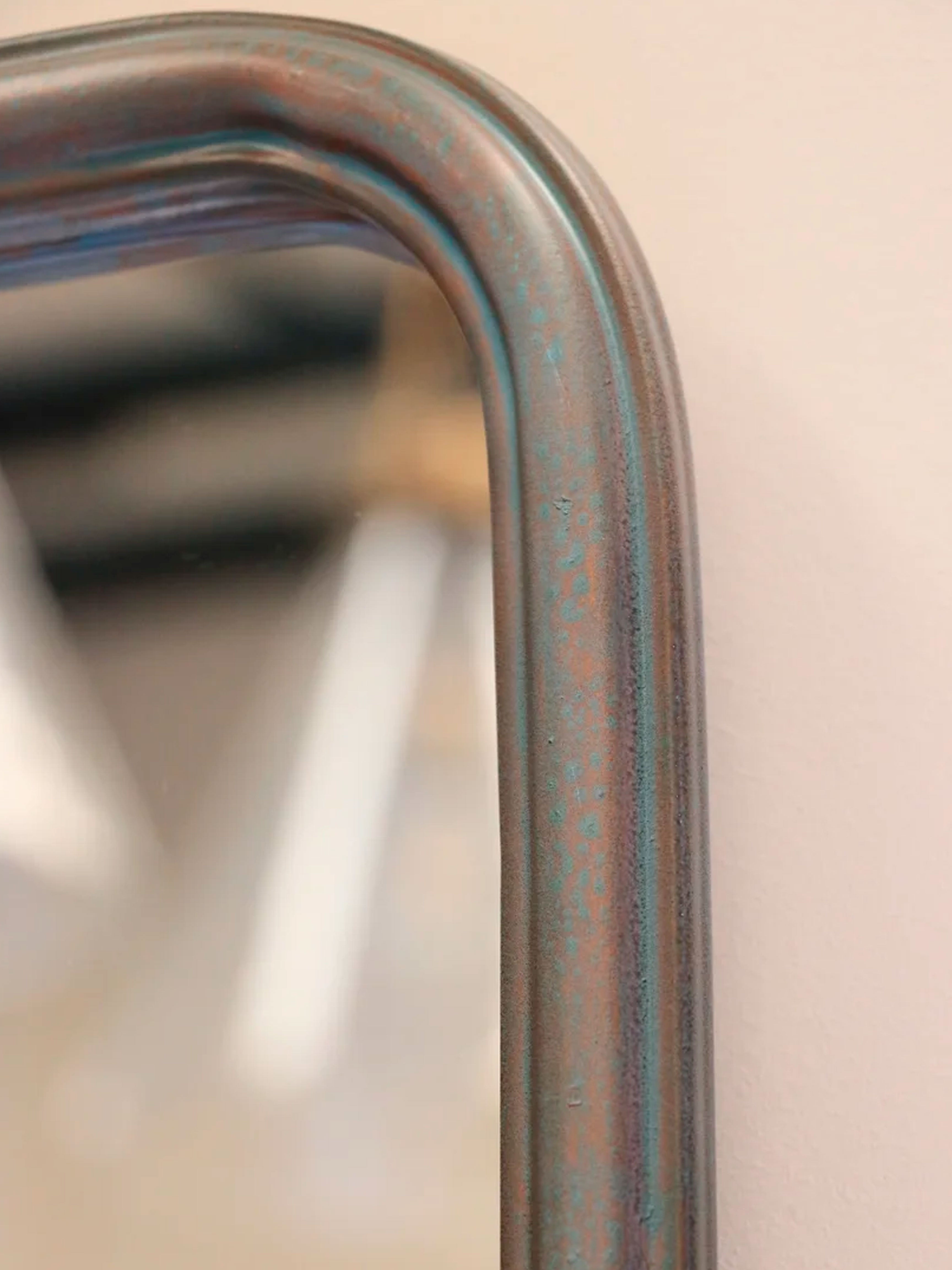 Gunmetal Arched Mirror