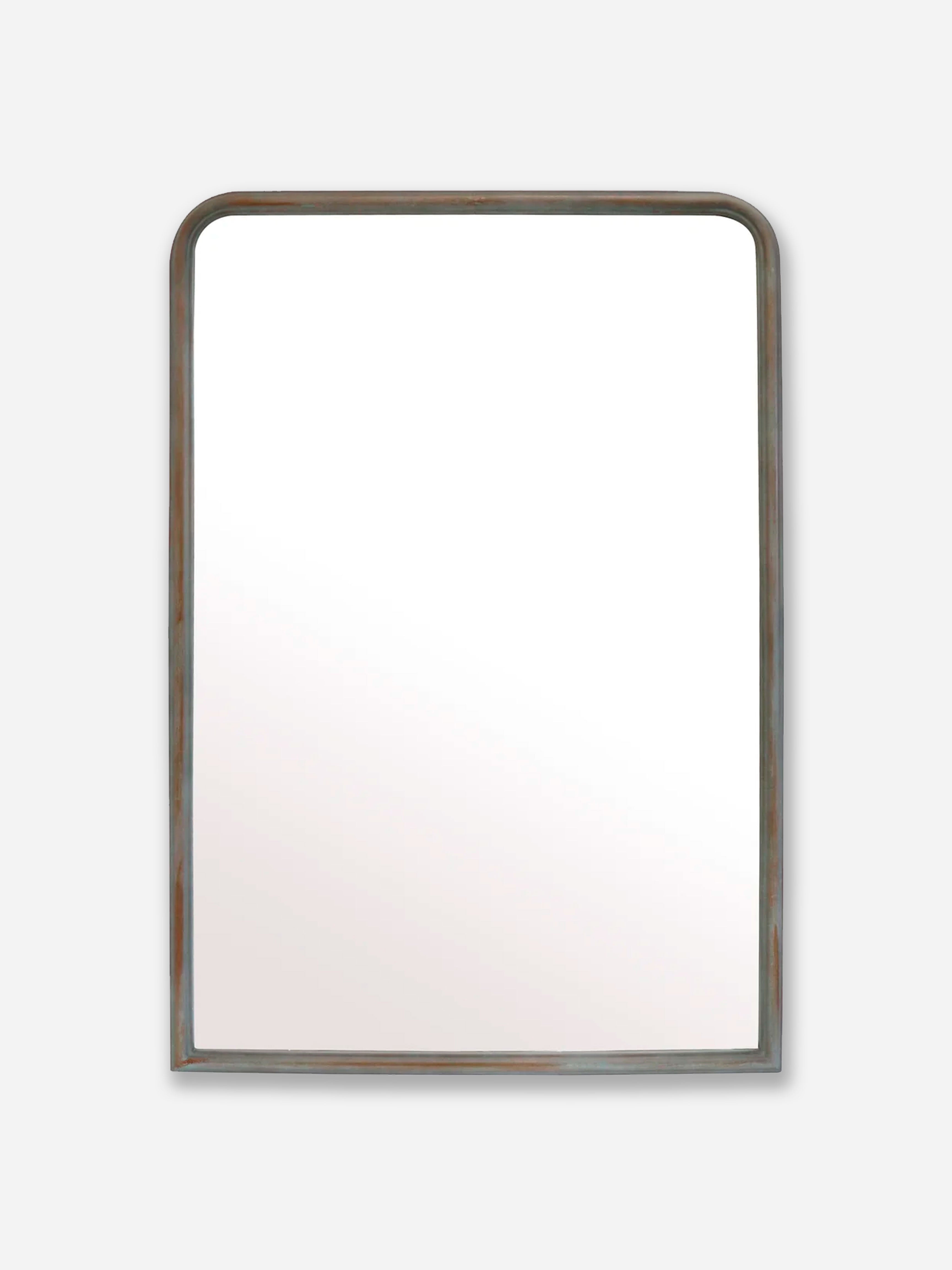 Gunmetal Arched Mirror