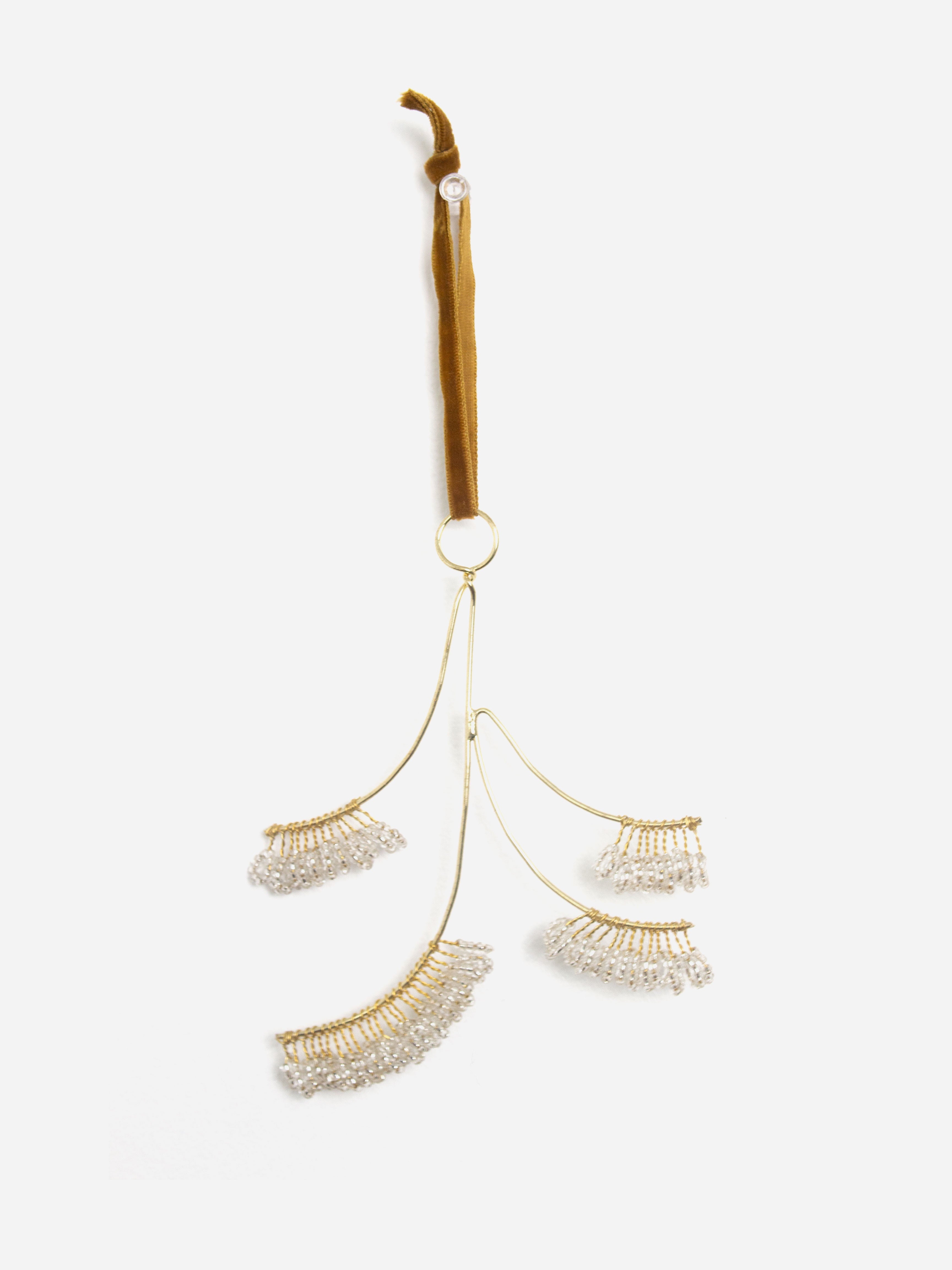 Hanging Beaded Stems Decoration