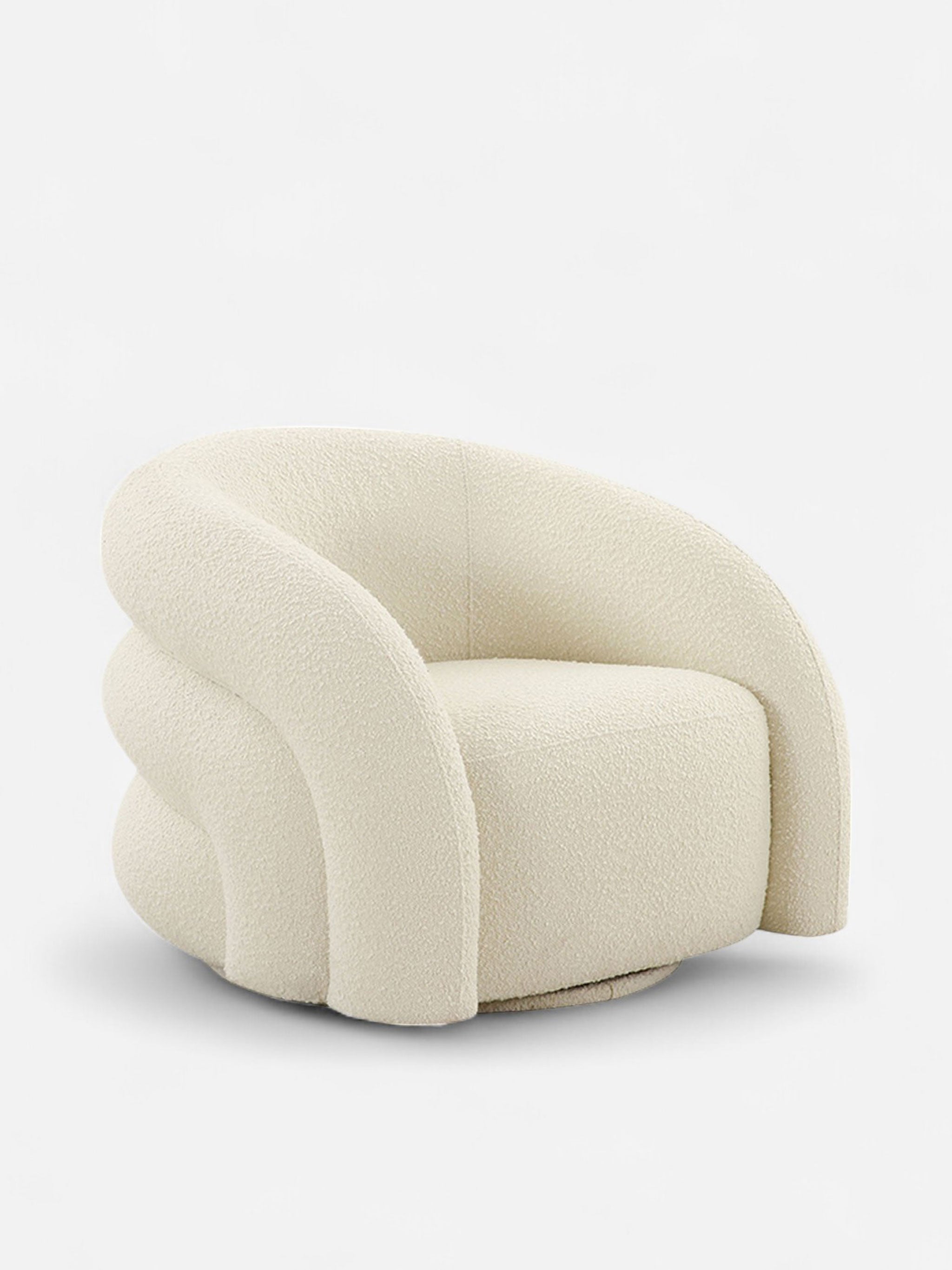Hazel Swivel Armchair | White