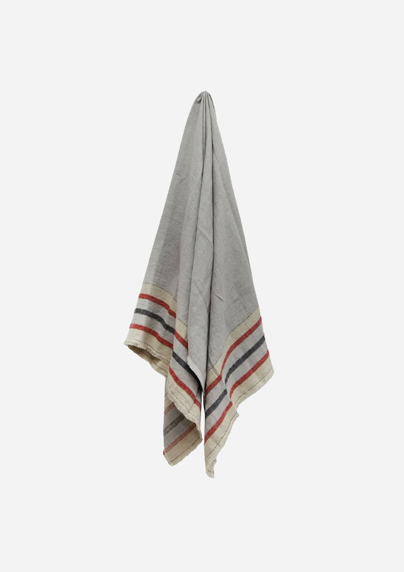 Herringbone Stripe Linen Throw